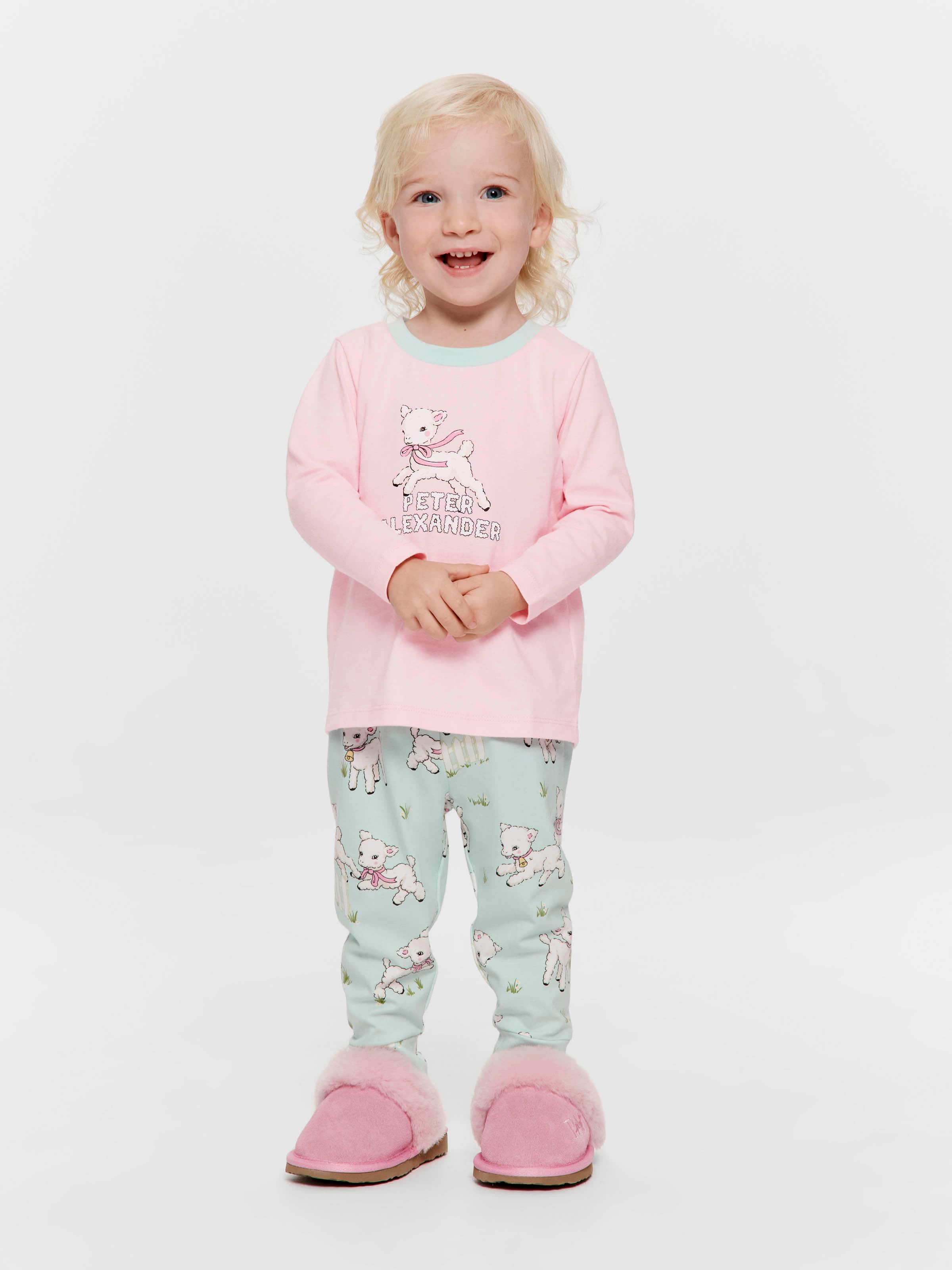 Baby Girl Lamb Long Pj Set