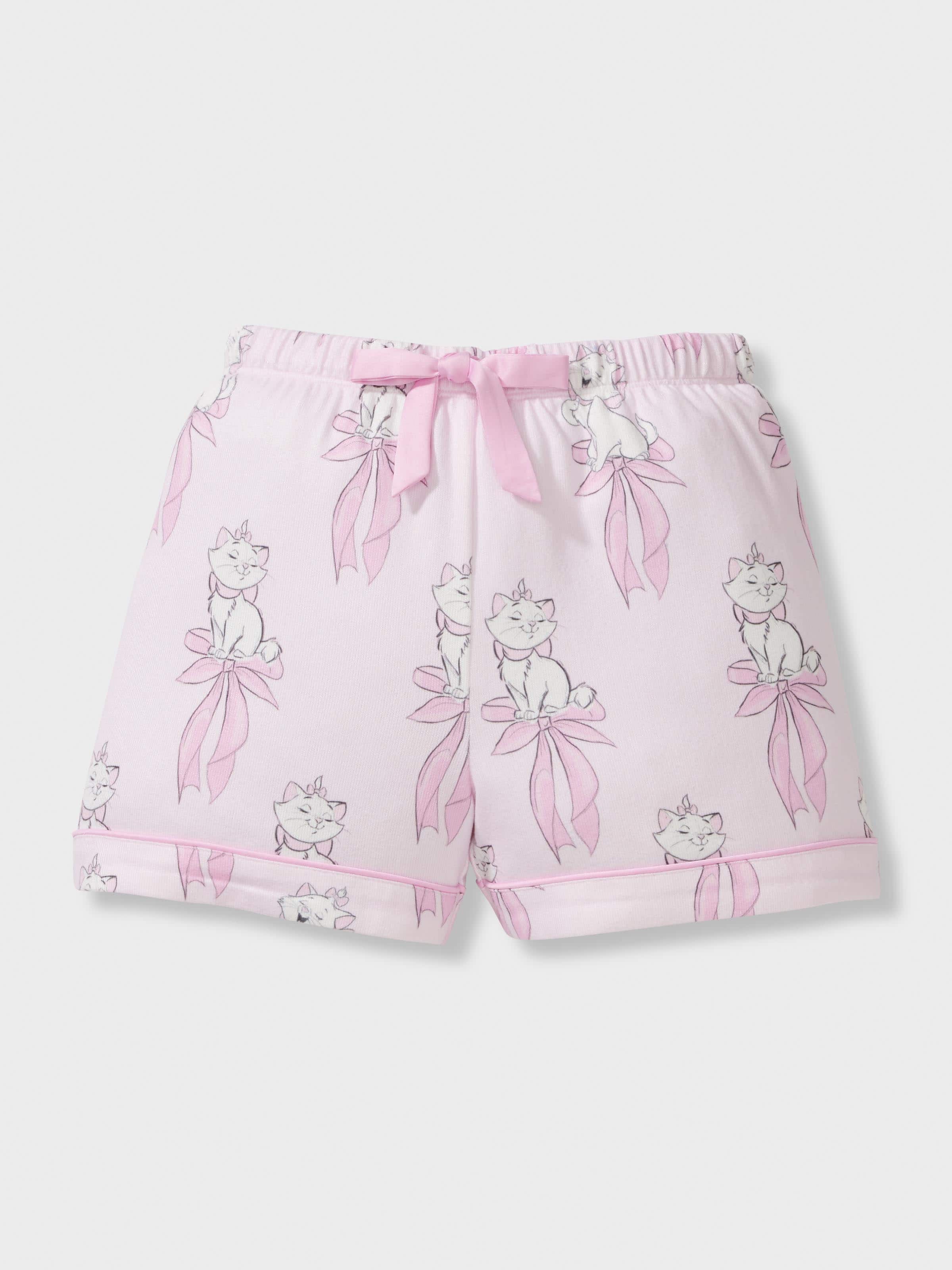 Jnr Girls Disney Aristocats Short Plush Classic Pj Set