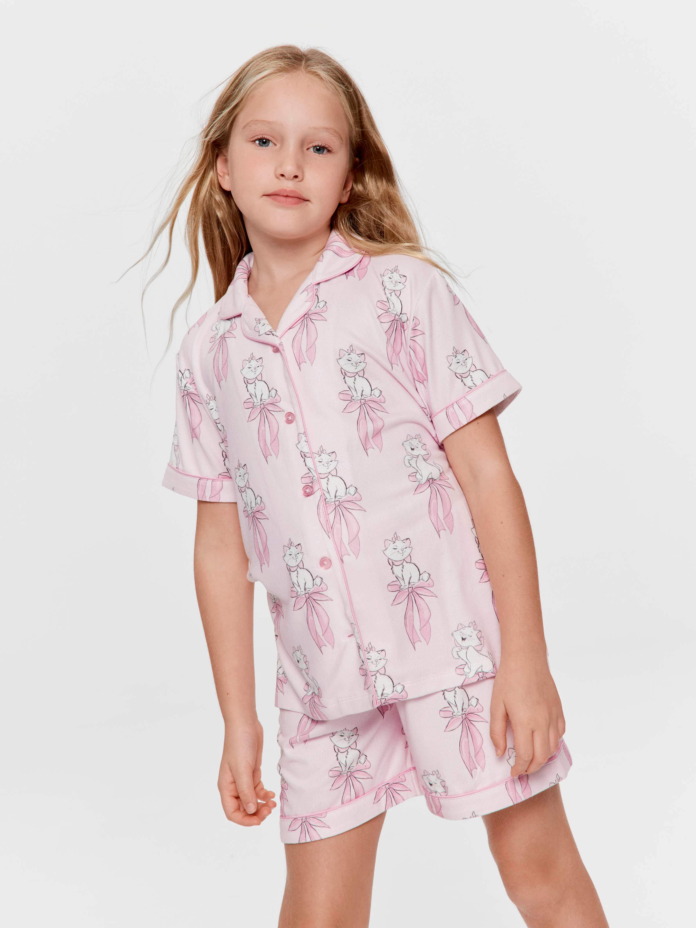 Girls Disney Aristocats Short Plush Classic Pj Set