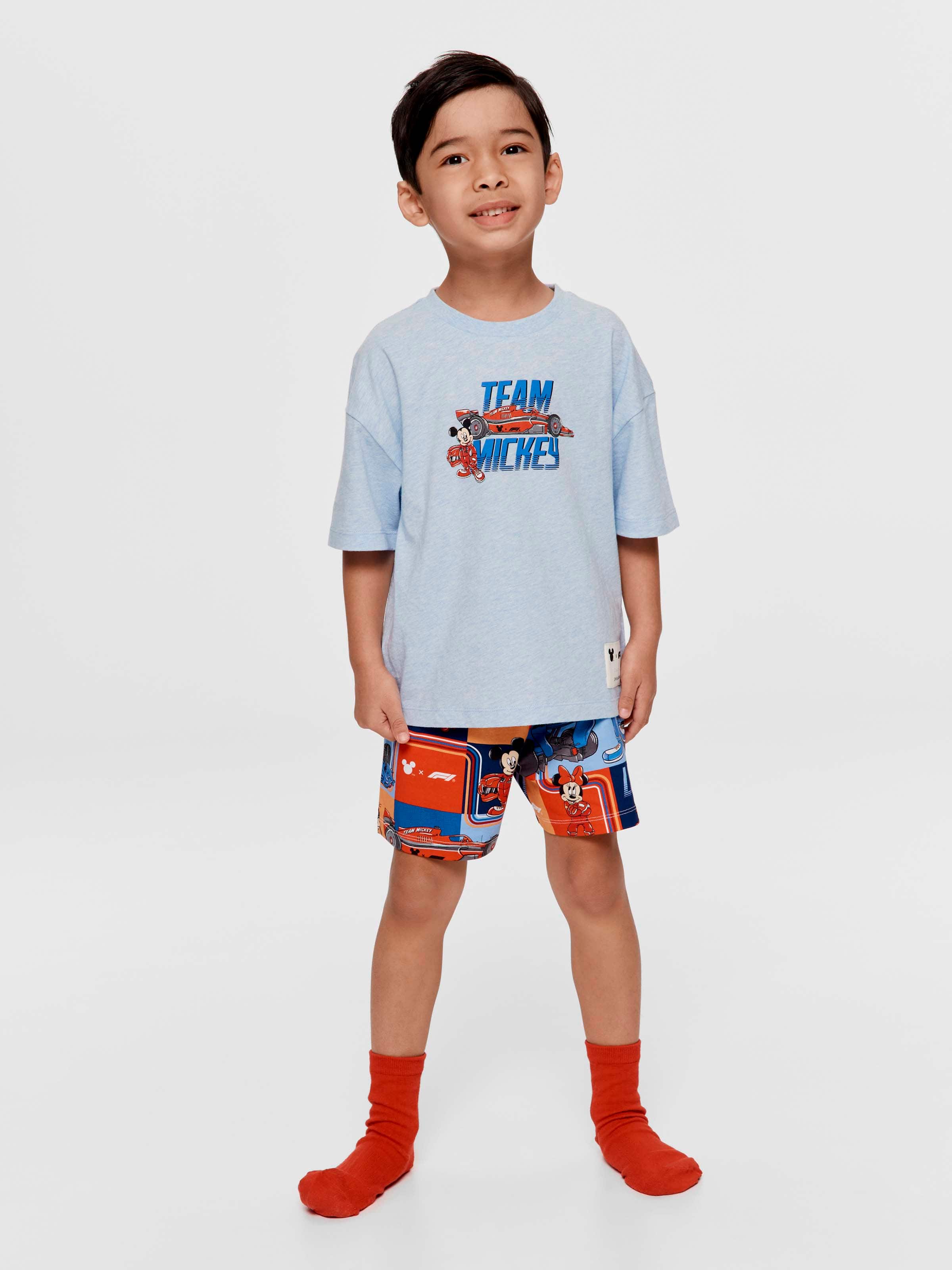 Jnr Kids F1 X Mickey Short Pj Set
