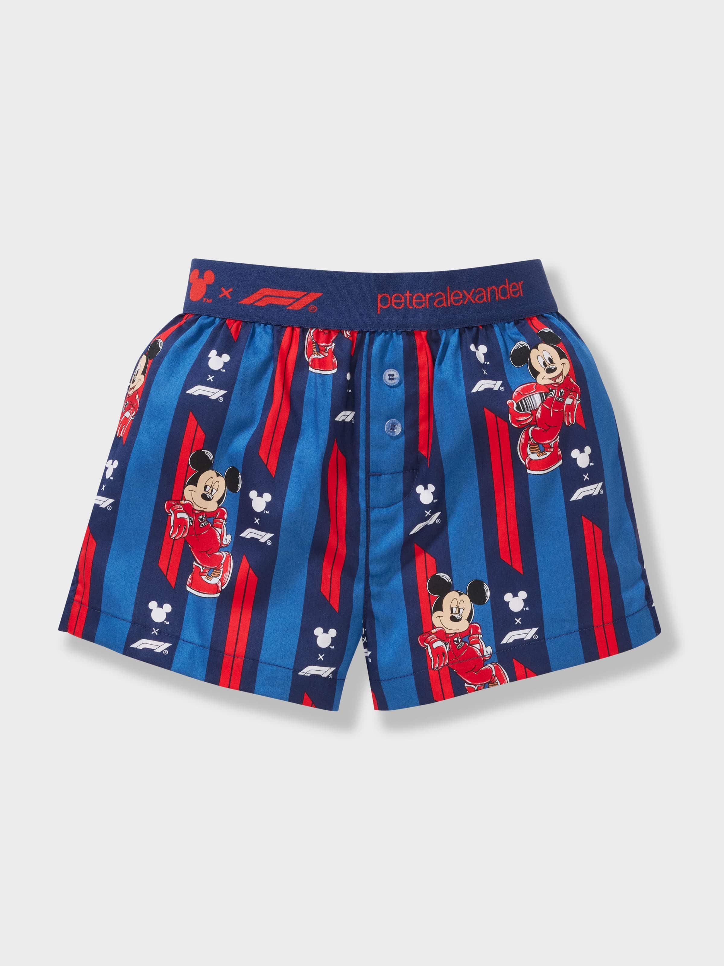 Jnr Boys F1 X Mickey 100% Cotton Short Pj Set