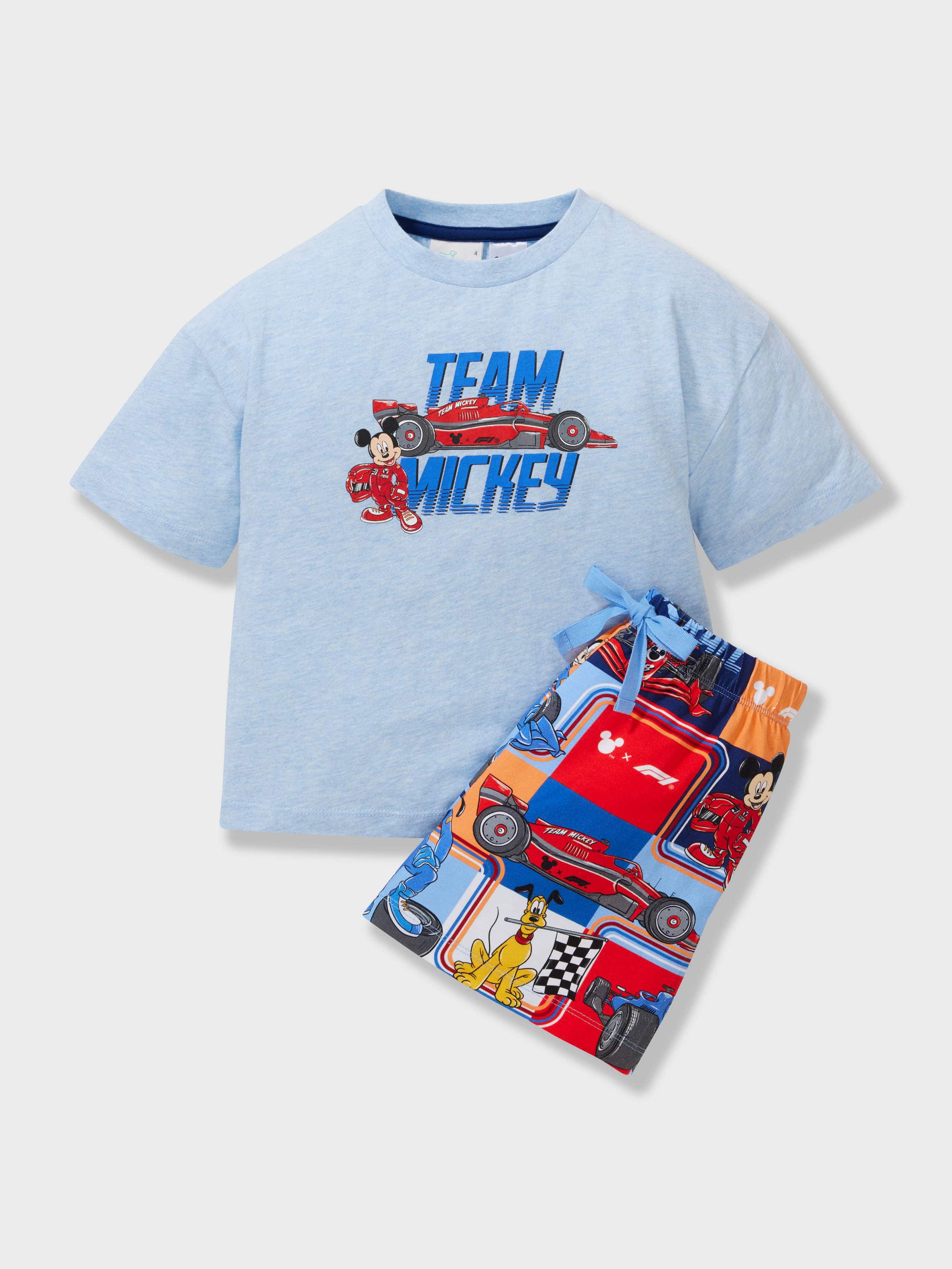 Kids F1 X Mickey Short Pj Set
