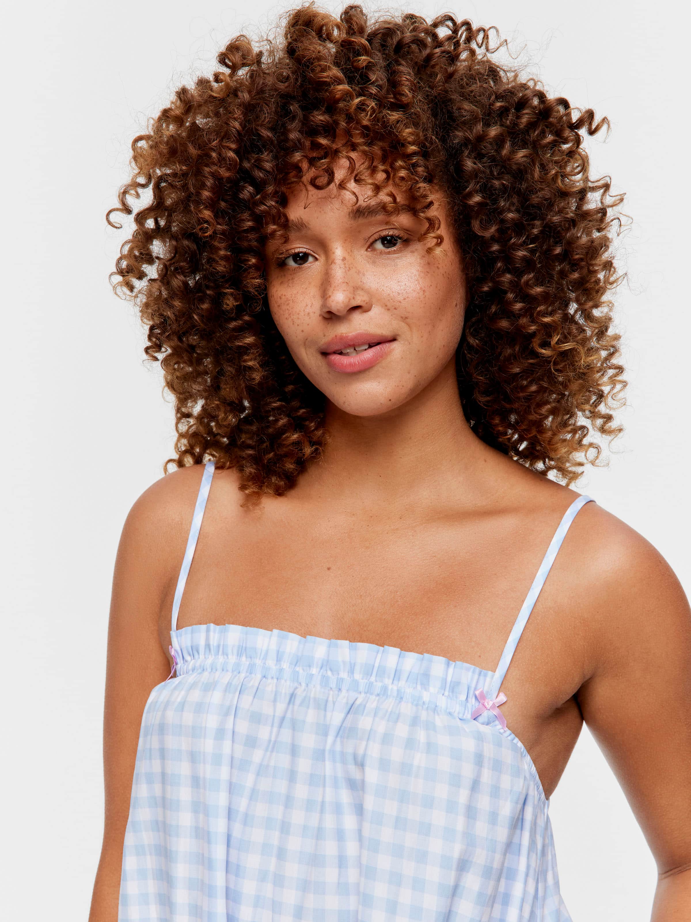 Frill Gingham Nightdress