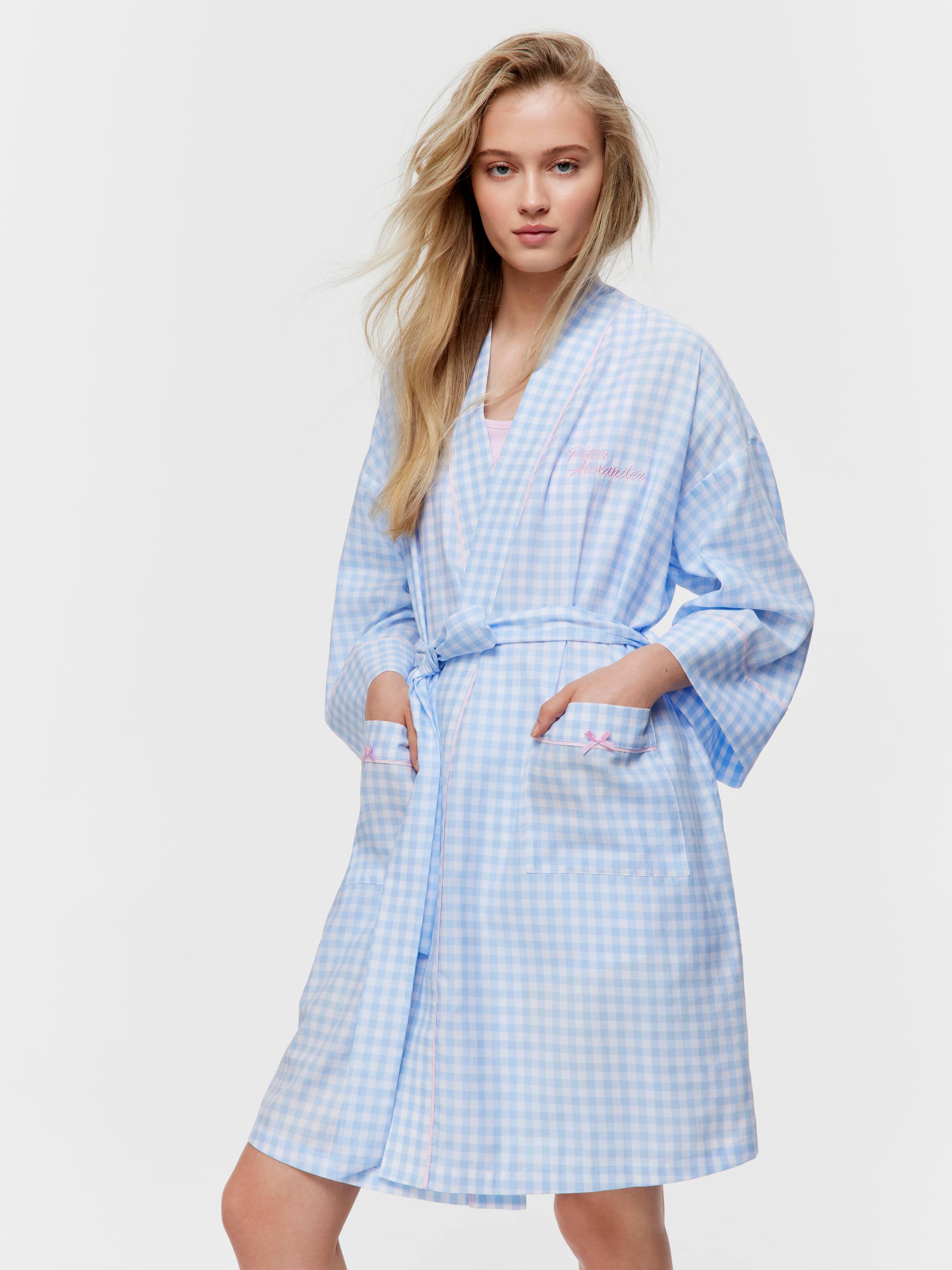 Gingham Dressing Gown