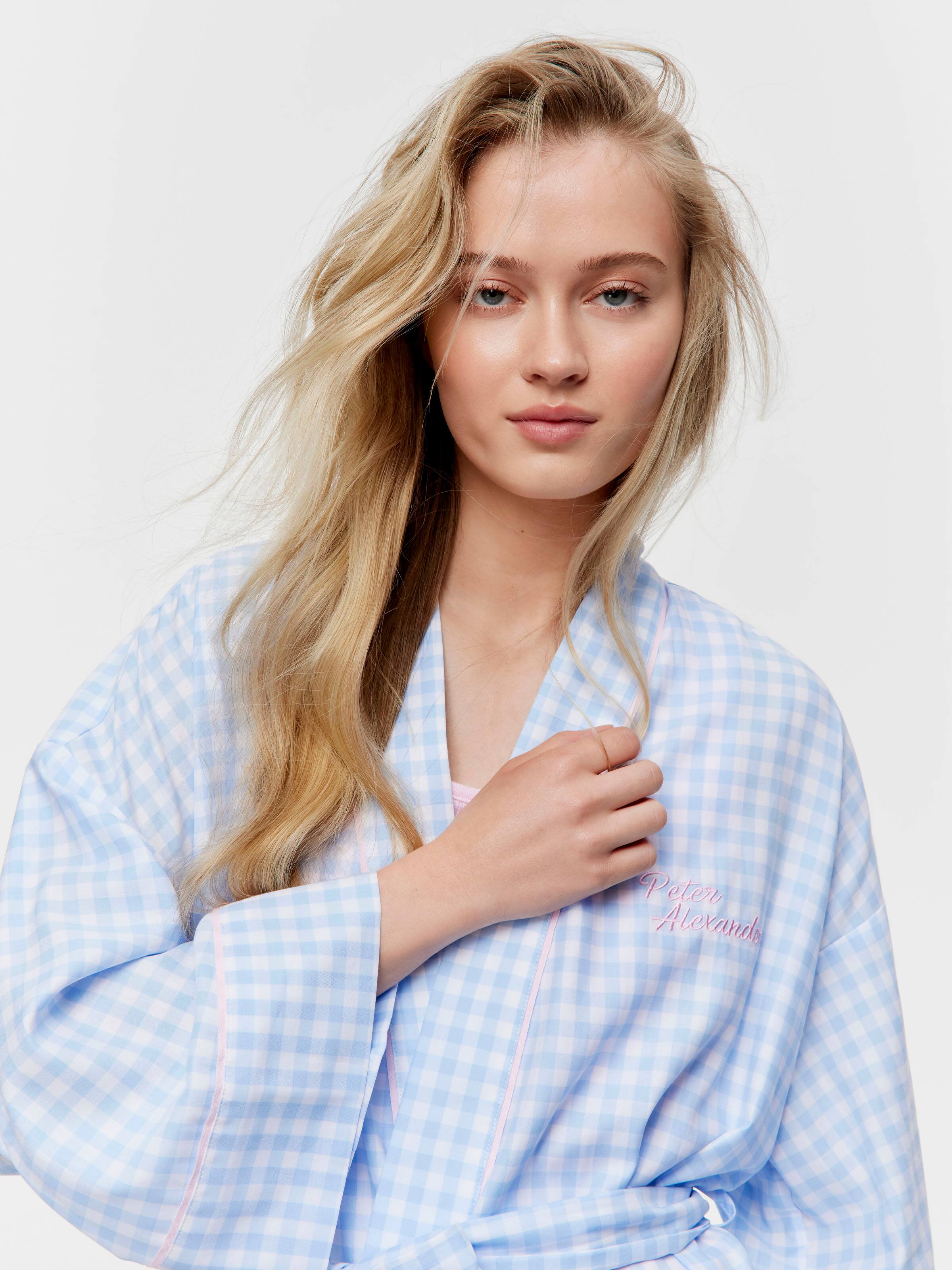 Gingham Dressing Gown