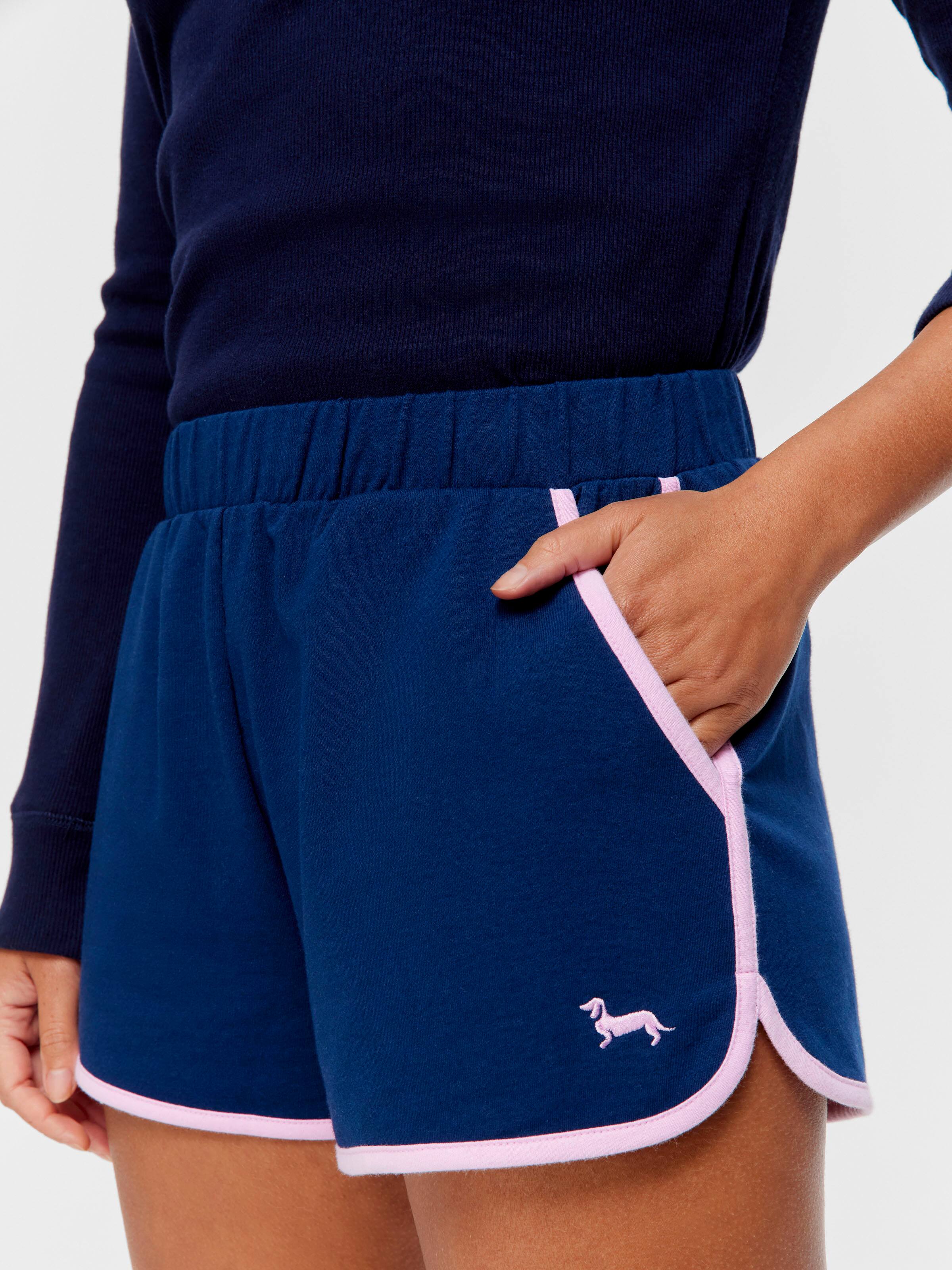 Navy Contrast Mid Short