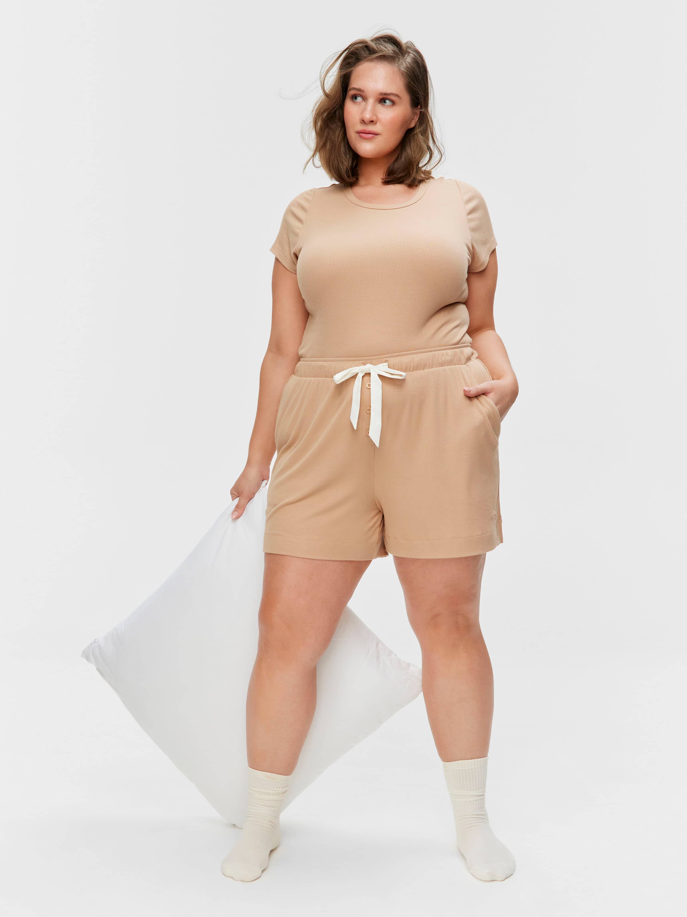 P.A. Plus Caramel Rib Short