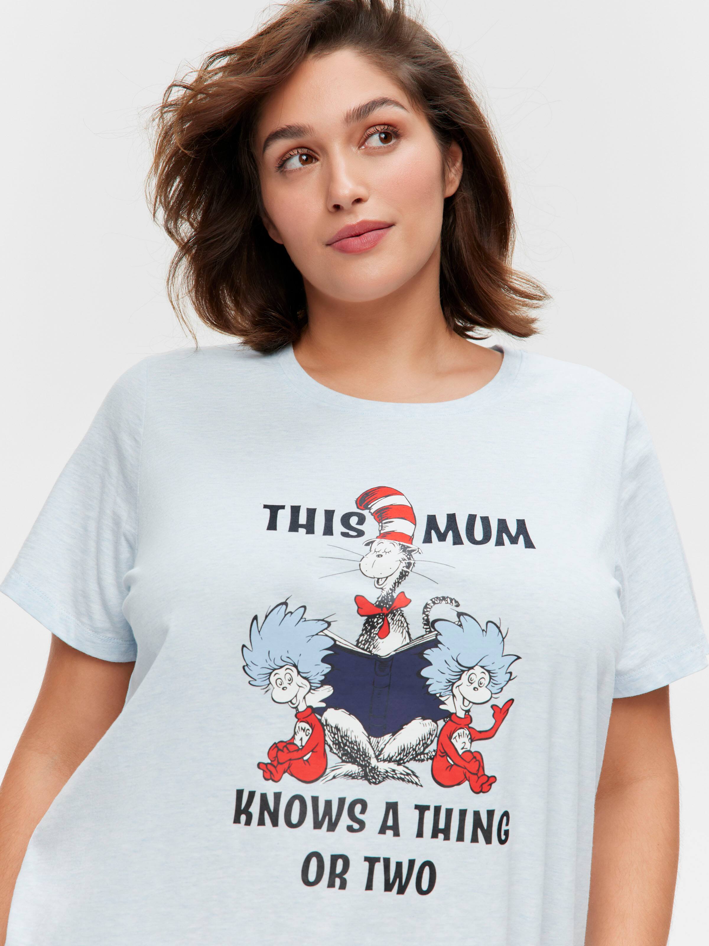 P.A. Plus Dr Seuss Mum Knows A Thing Or Two 100% Cotton Tshirt