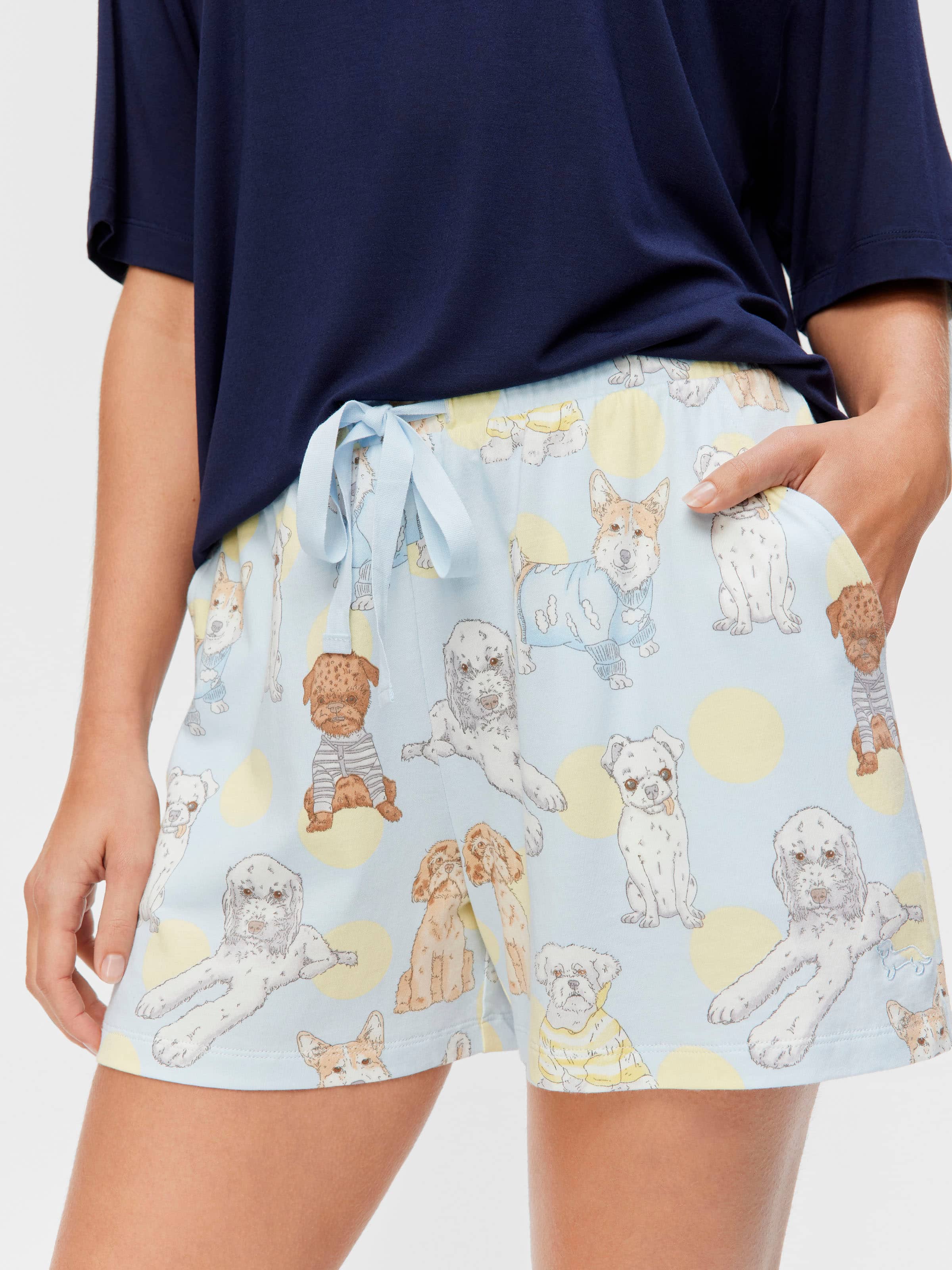 Cute Dogs Pj Short