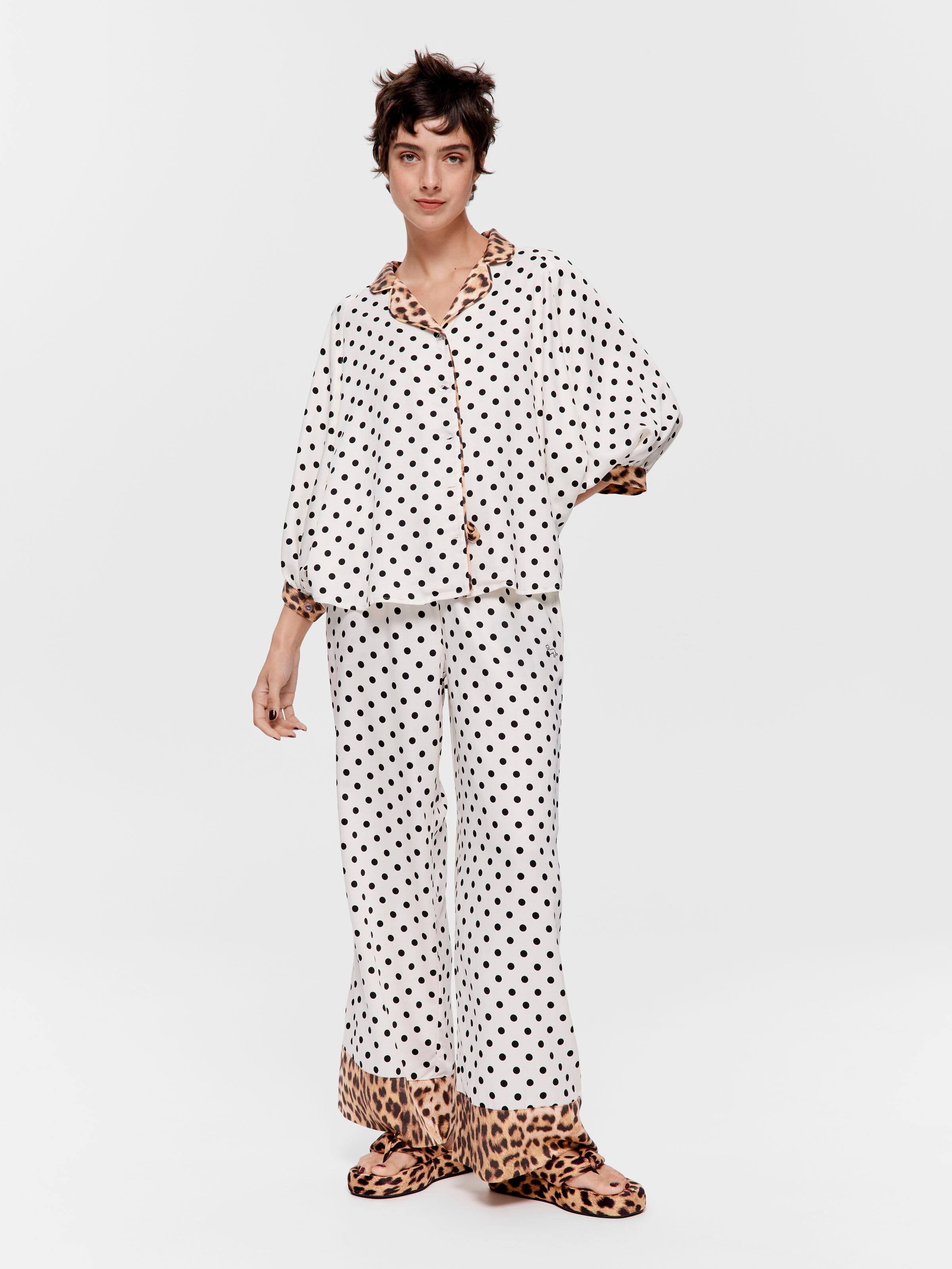 Leopard Spot Fashion Long Sleeve Shirt