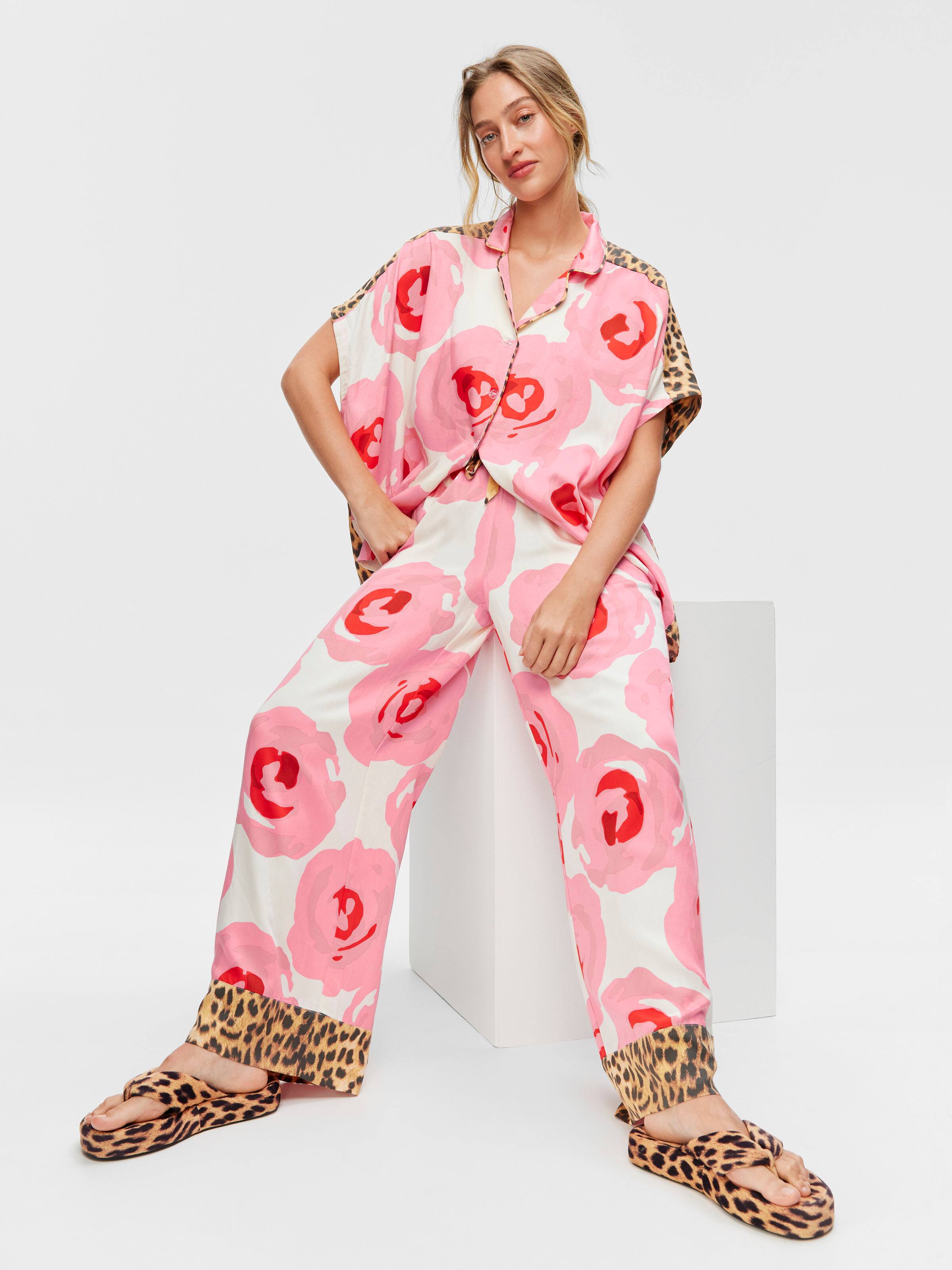 Floral Leopard Fashion Pj Set