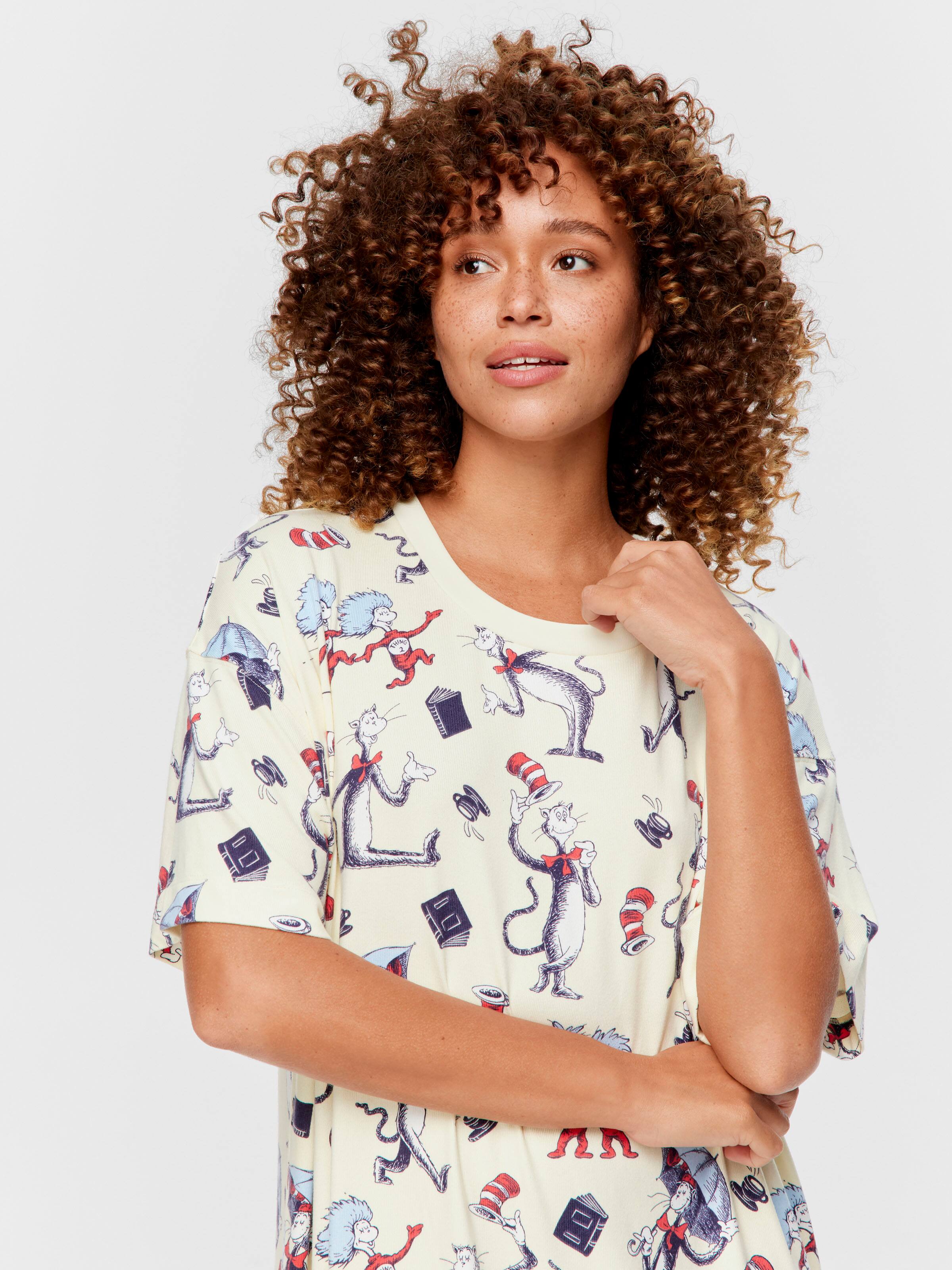 Dr Seuss Plush Split Hem Nightdress