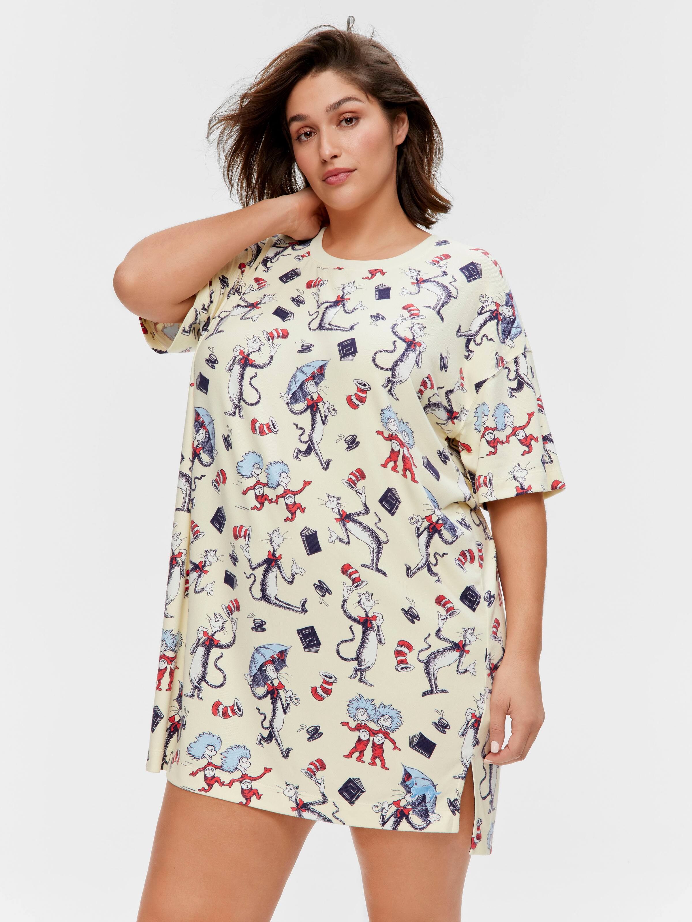 P.A. Plus Dr Seuss Plush Split Hem Nightdress