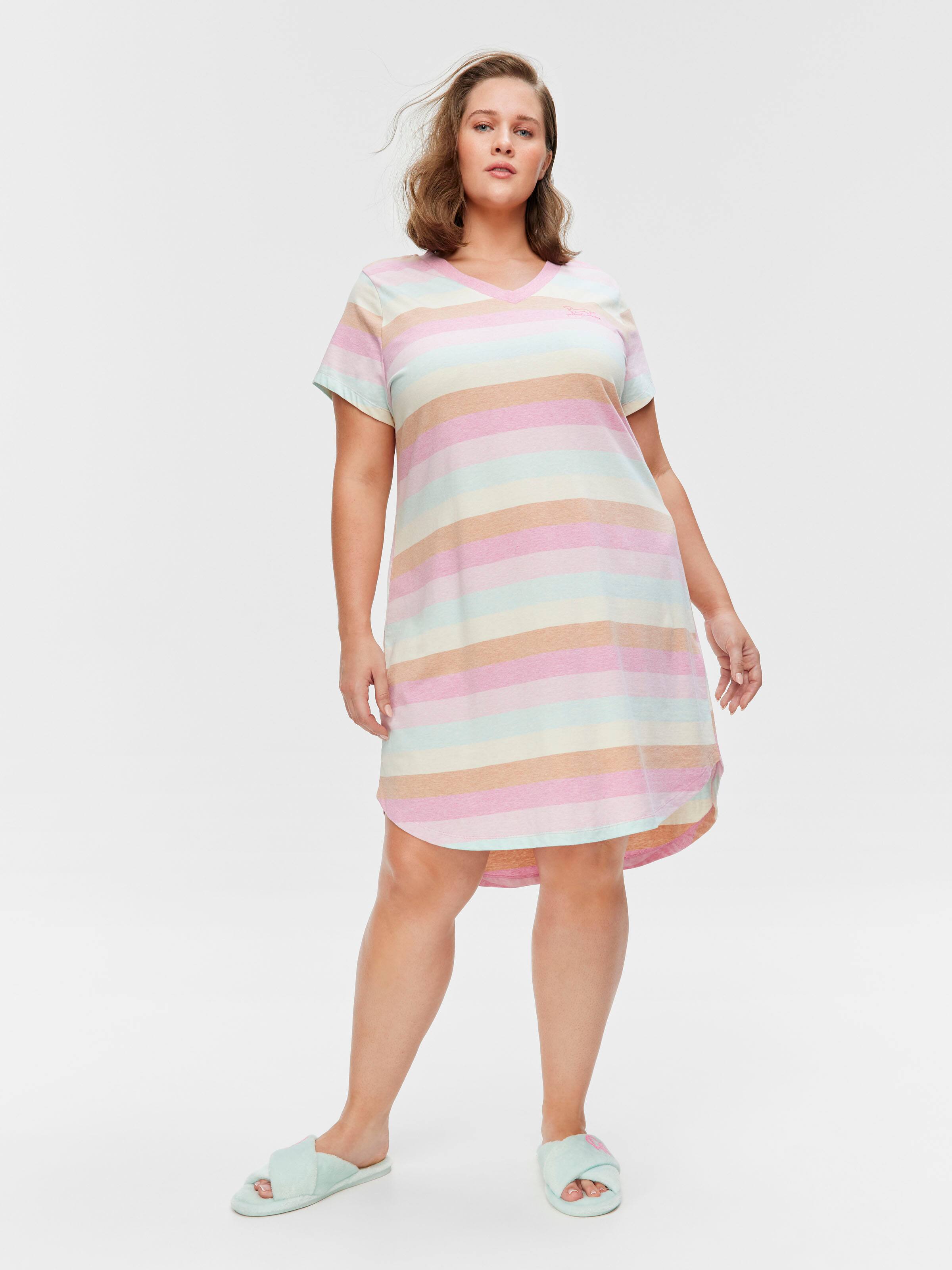P.A. Plus Pastel Stripe Nightdress