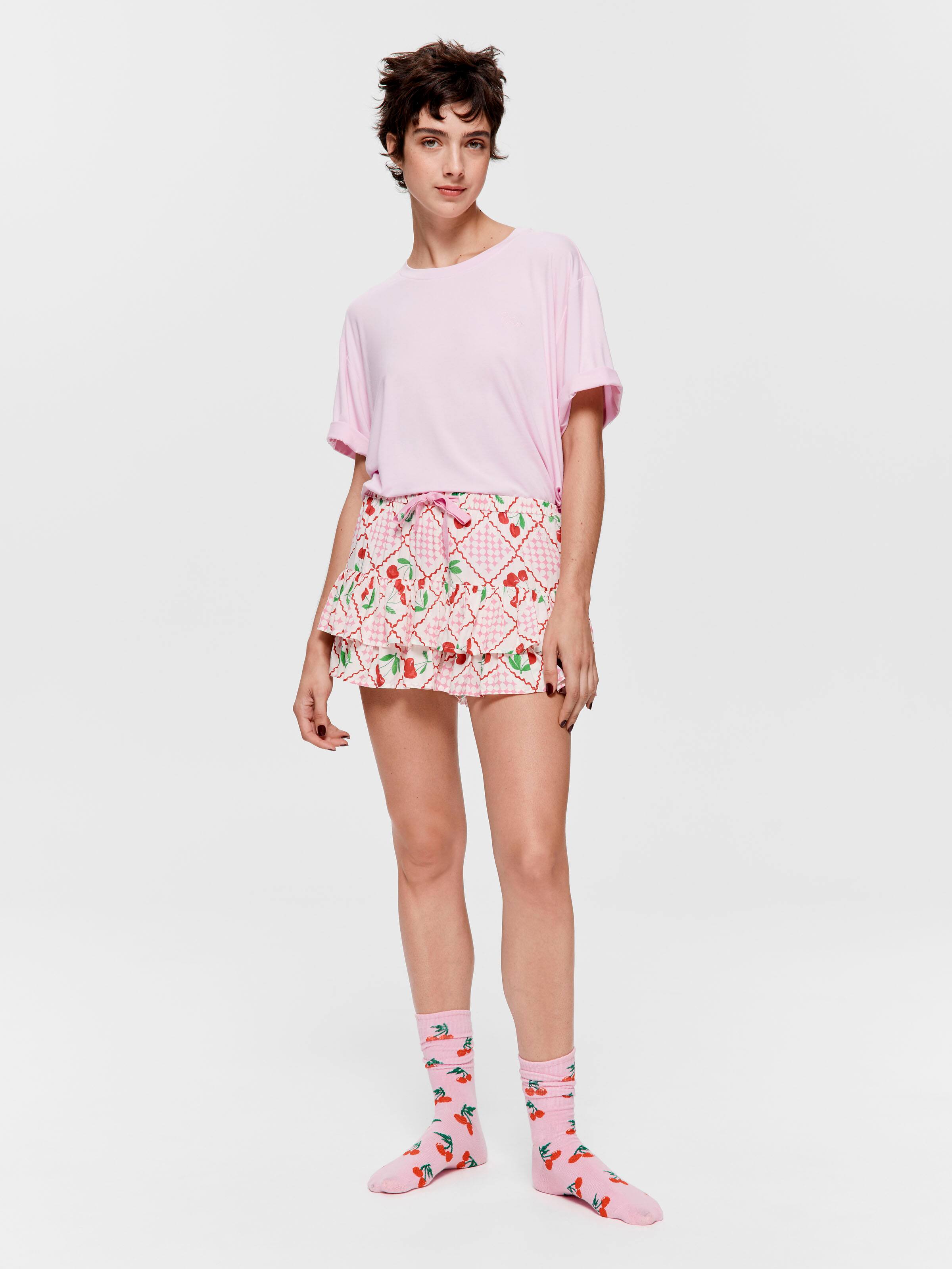 Cherry On Top Mini Ruffle Short