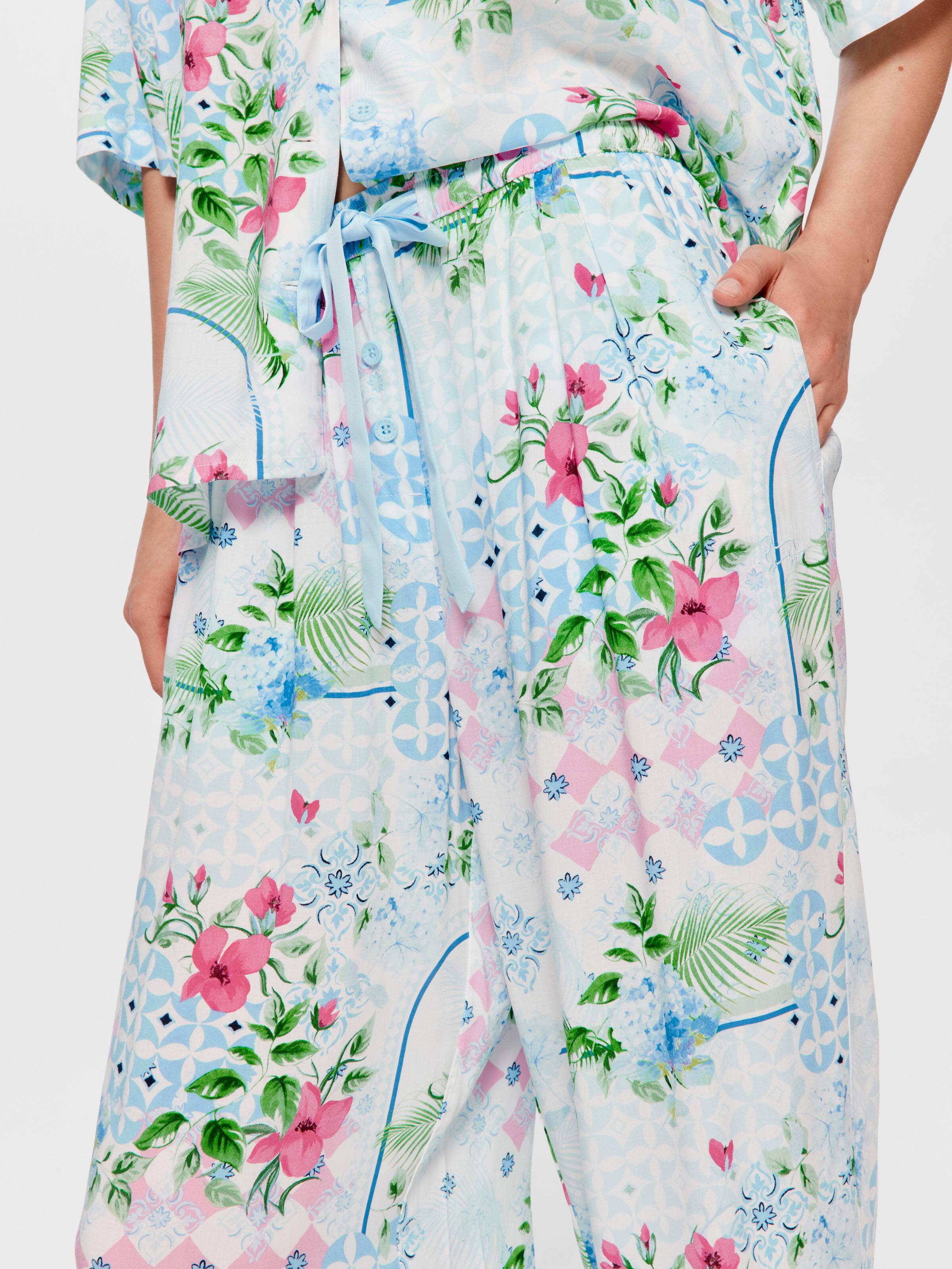 Mediterranean Wide Leg Pj Bottom