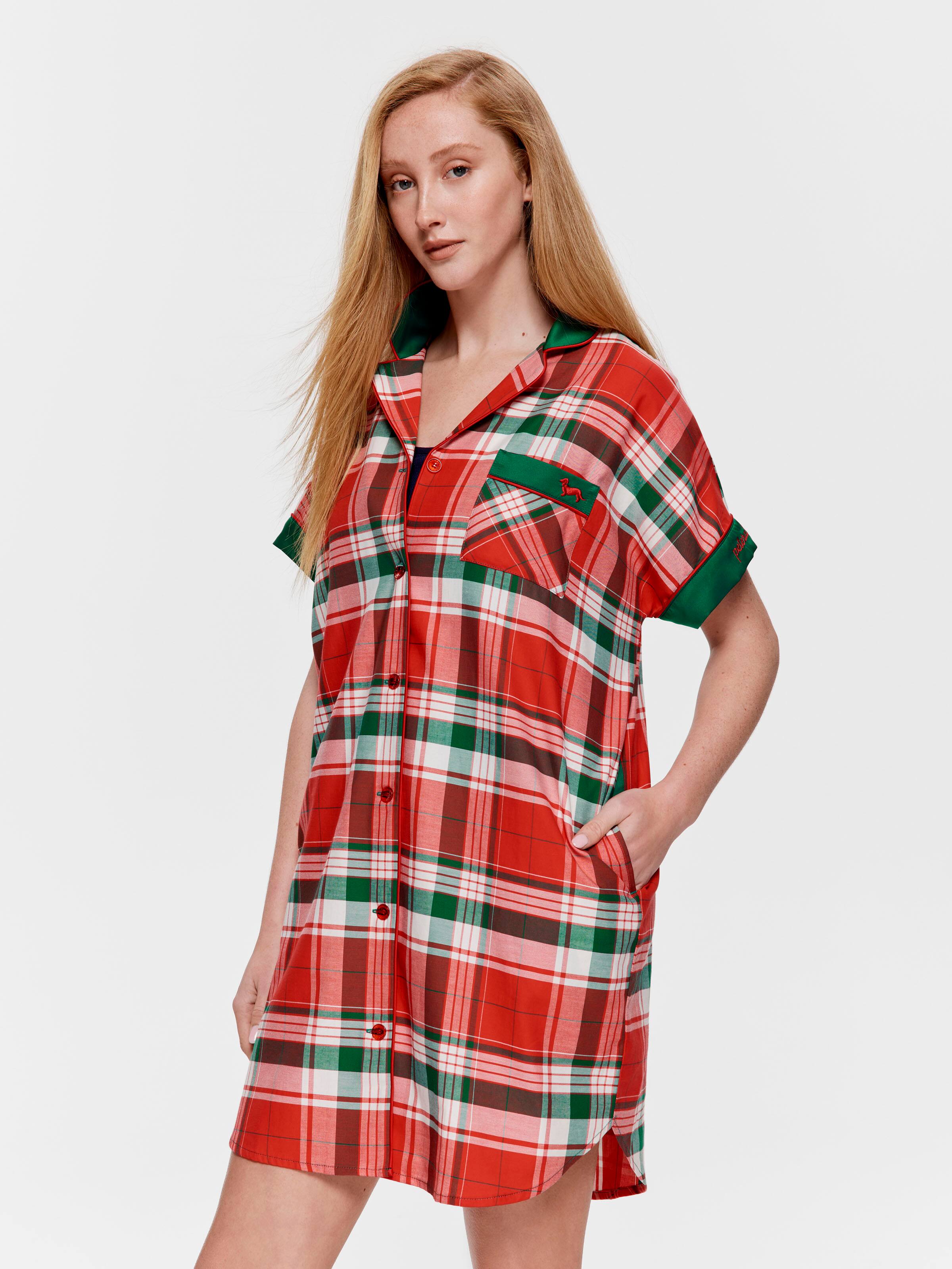 Tartan Cotton Sateen Nightshirt