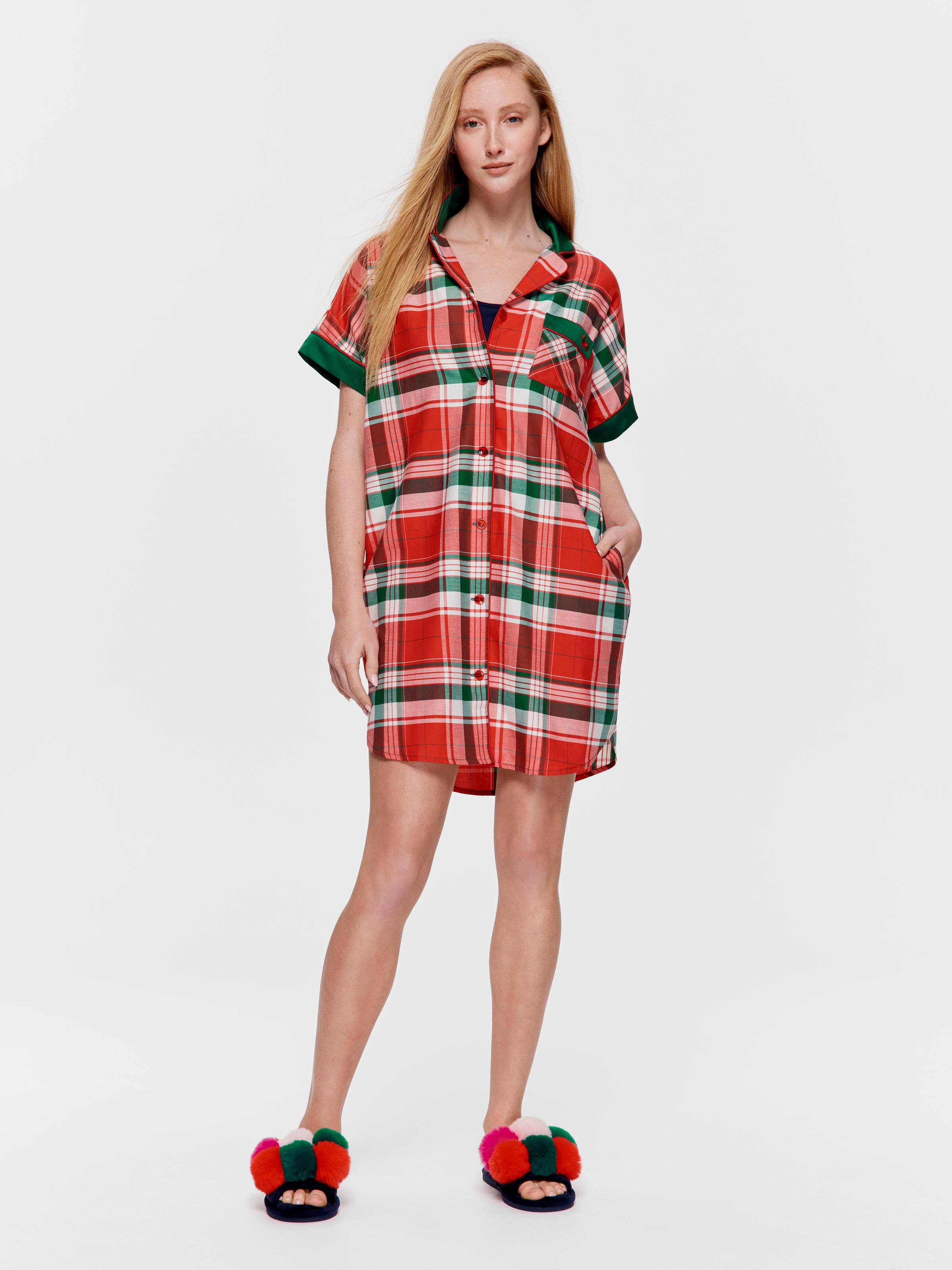 Tartan Cotton Sateen Nightshirt
