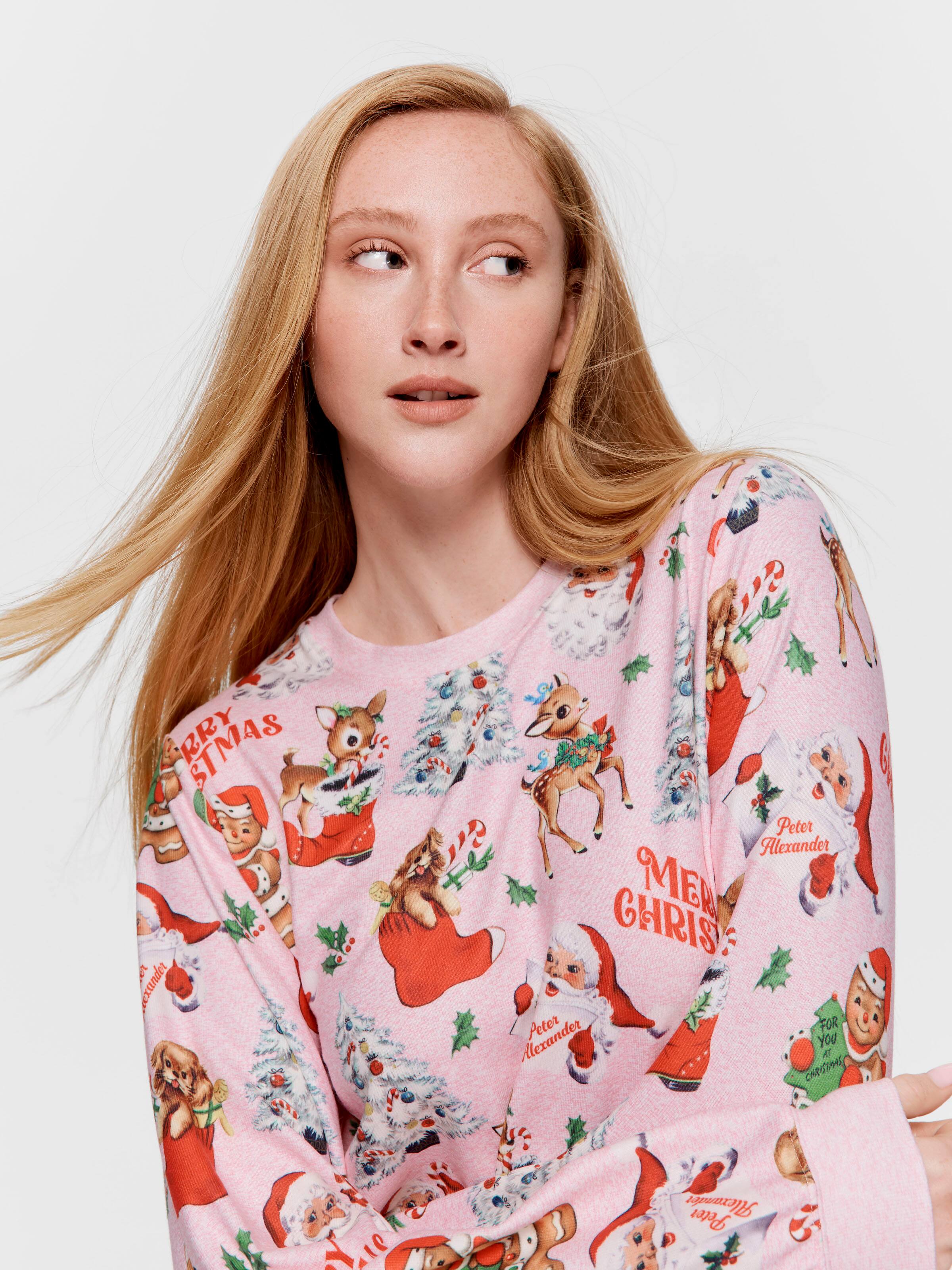 Christmas Icons Plush Sweater Top