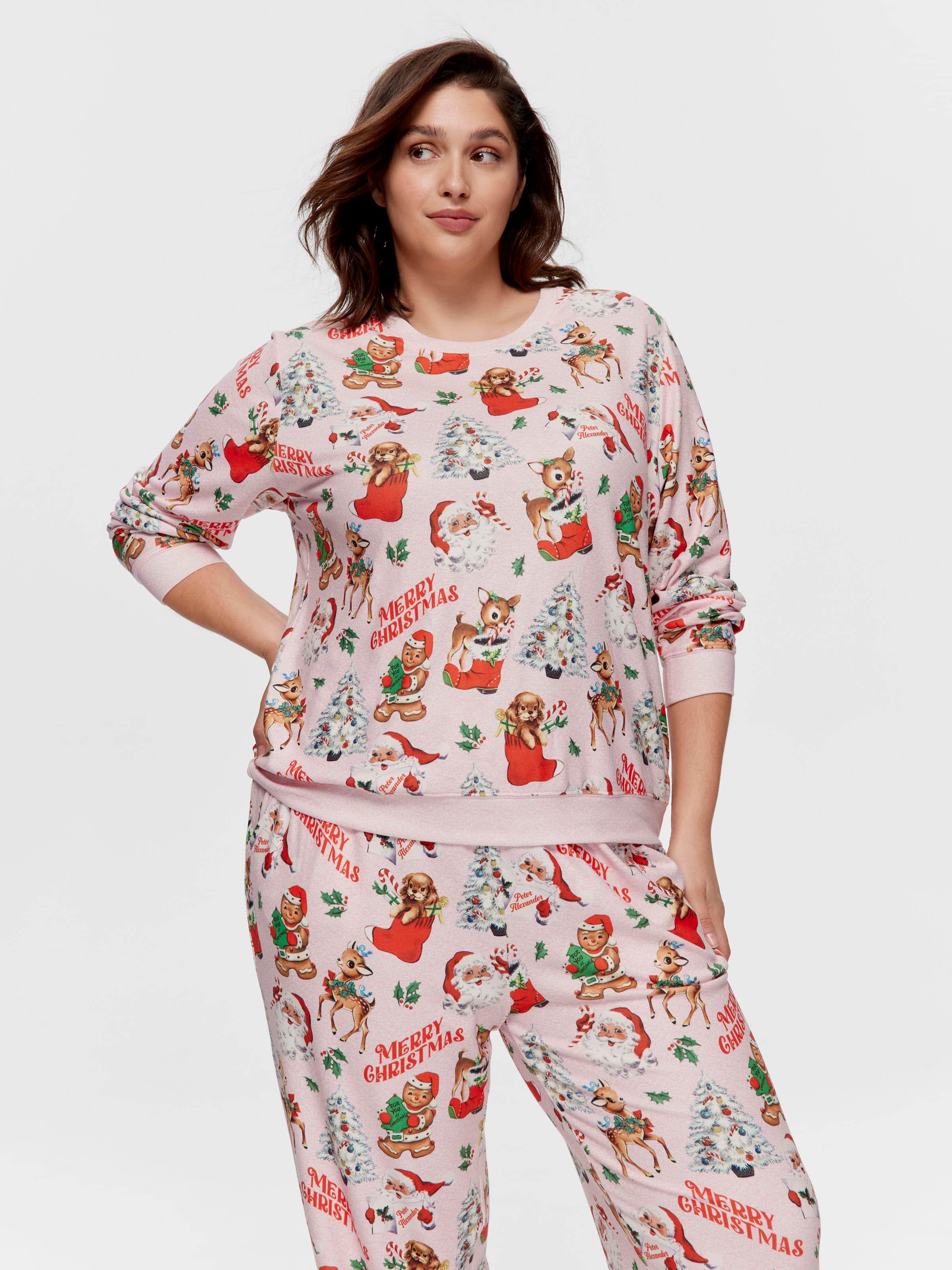 P.A. Plus Christmas Icons Plush Sweater Top