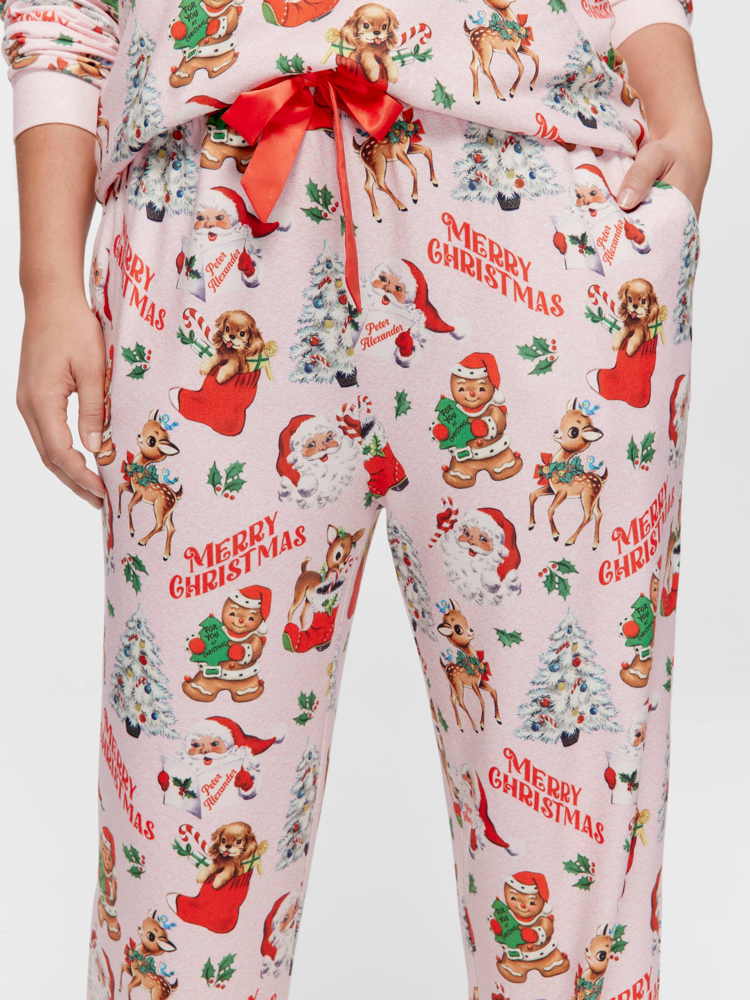 P.A. Plus Christmas Icons Plush Pj Bottom