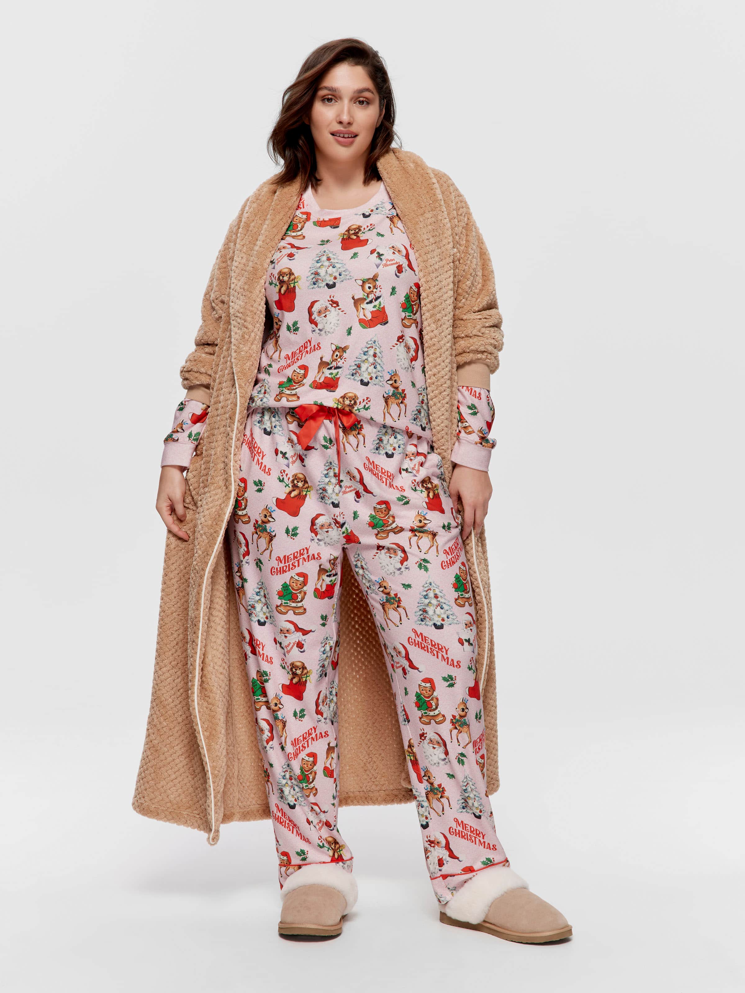 P.A. Plus Christmas Icons Plush Pj Bottom