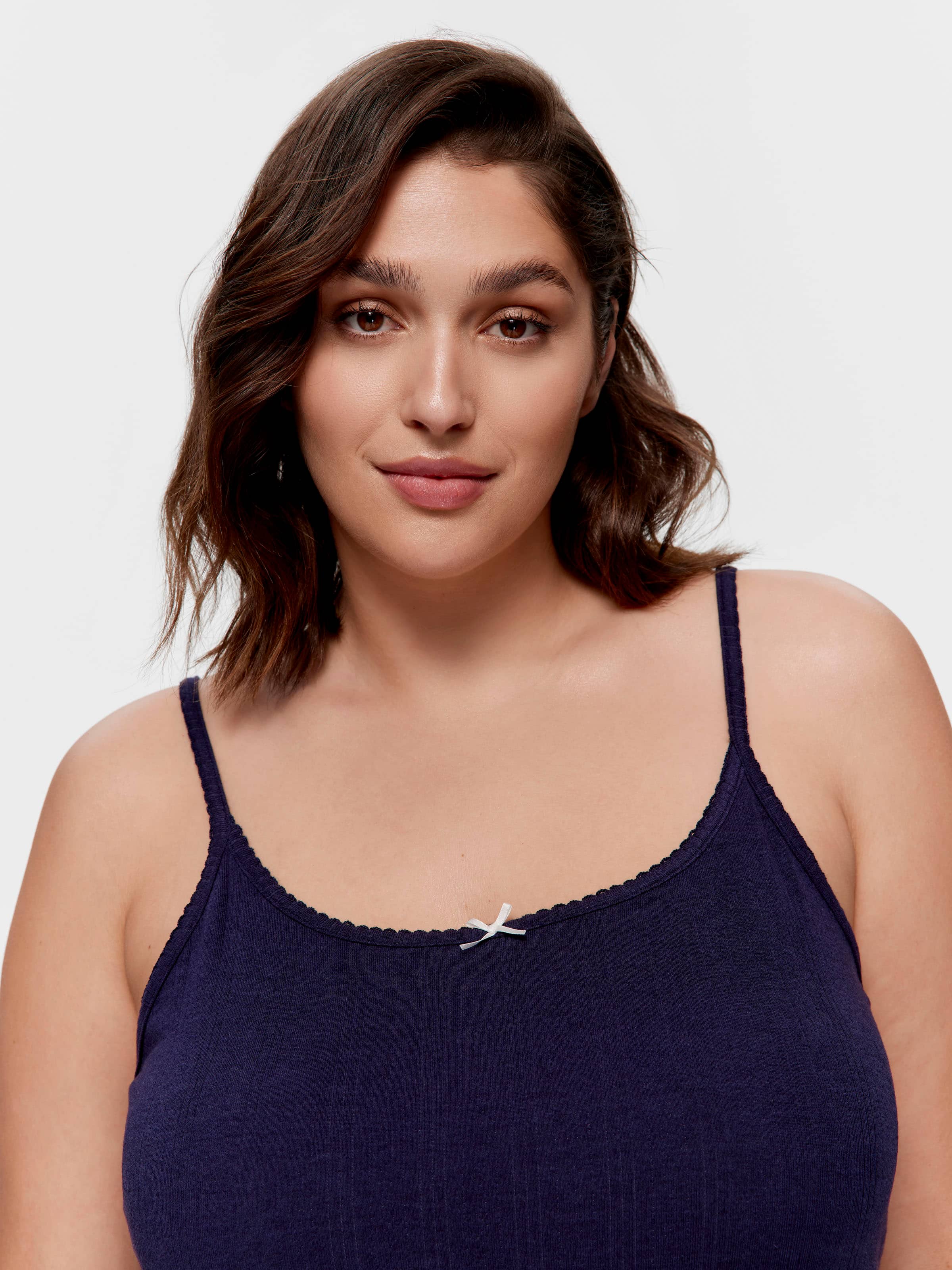 P.A. Plus Navy Pointelle Cami Top