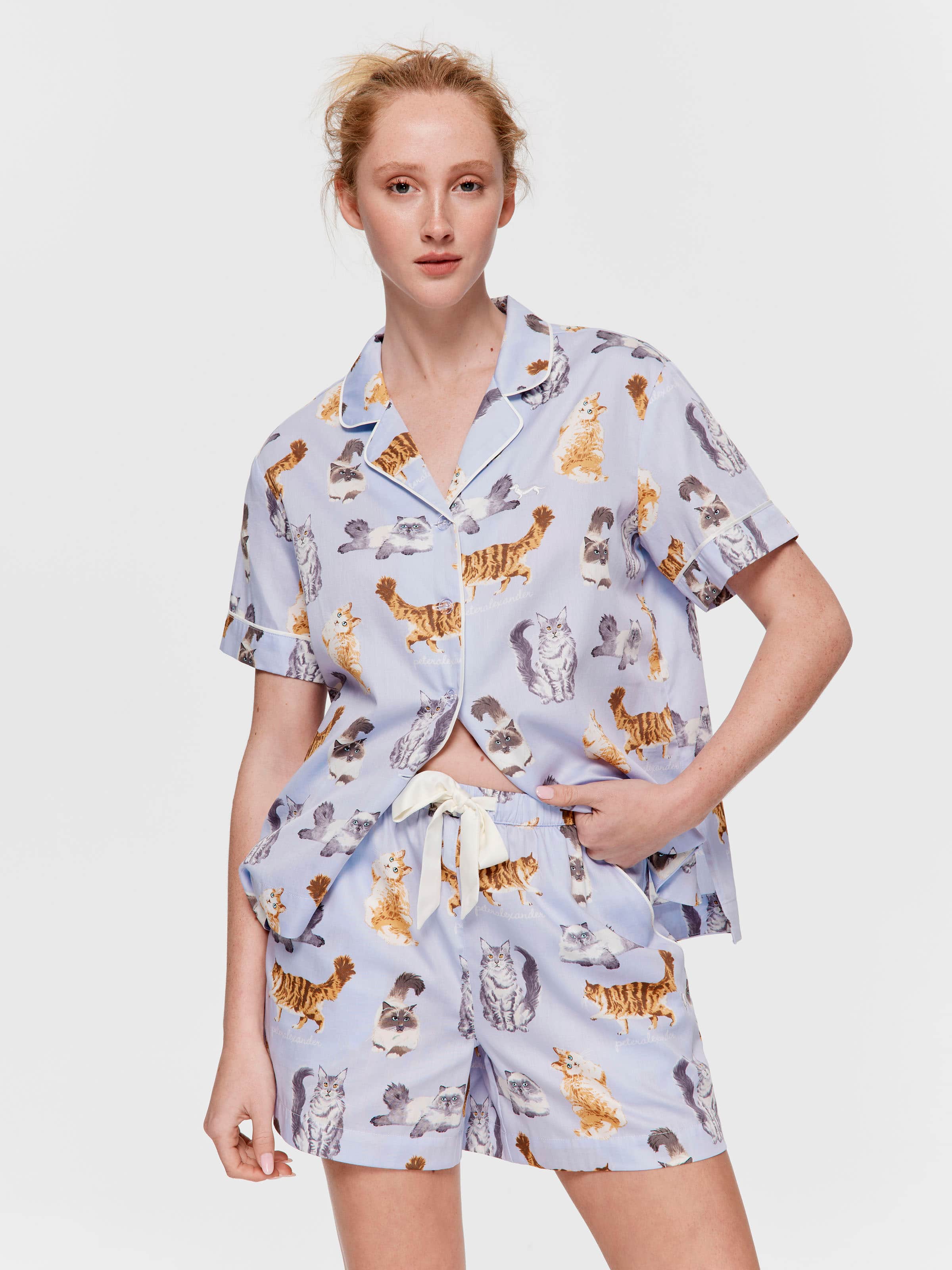 Cats 100% Cotton Mid Short