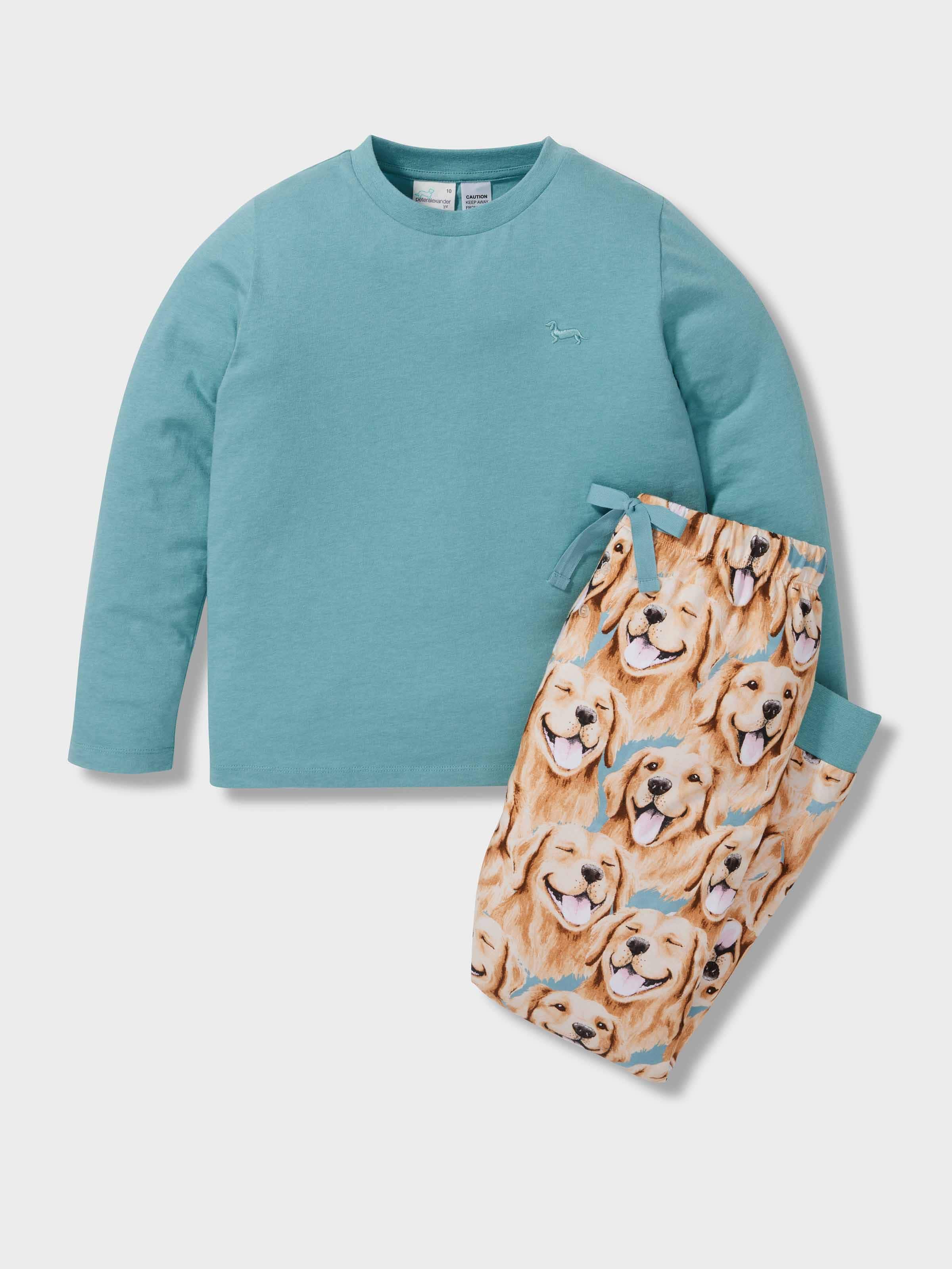 Boys Golden Retriever Long Pj Set
