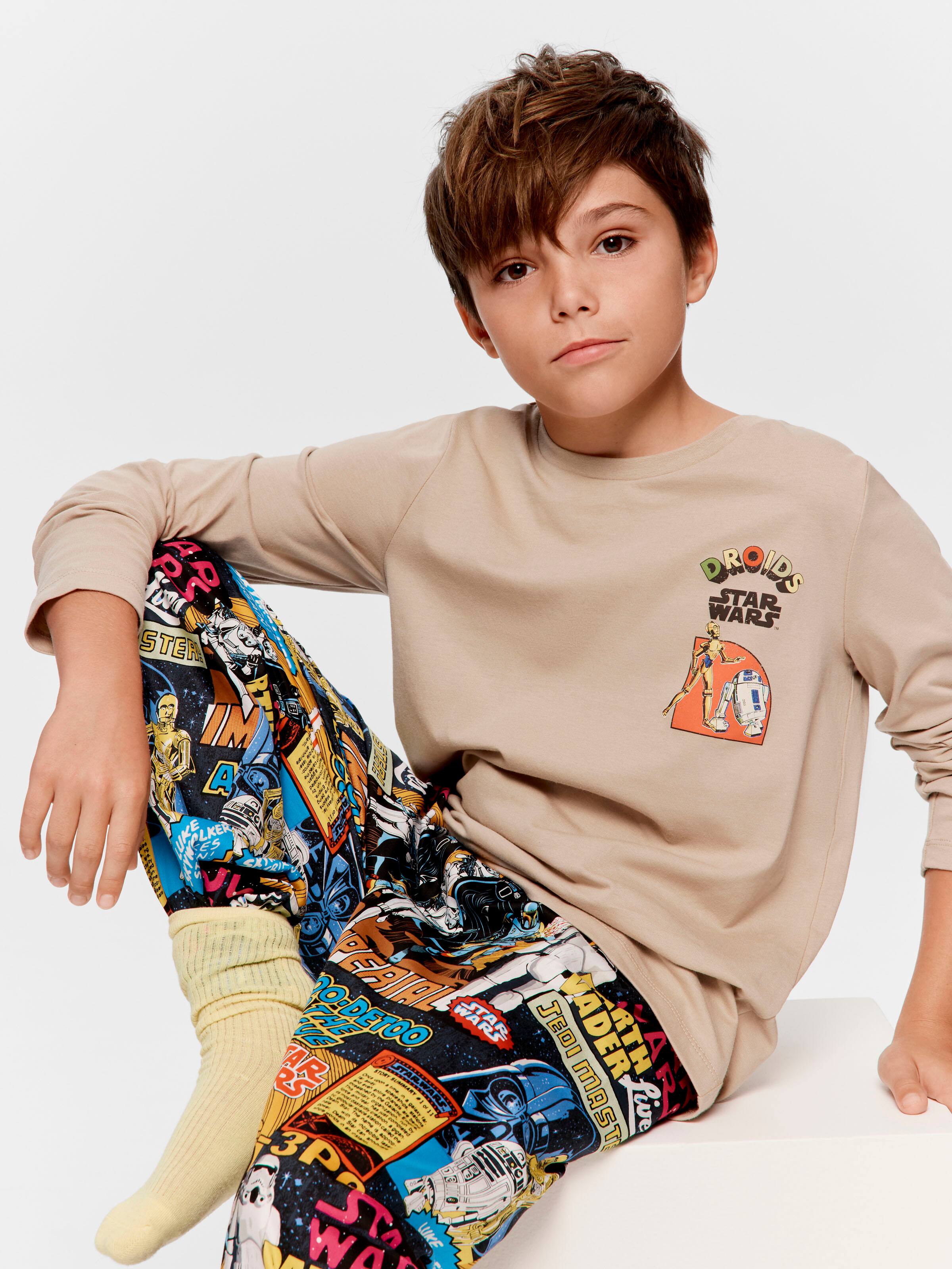 Boys Star Wars Droids Long Pj Set