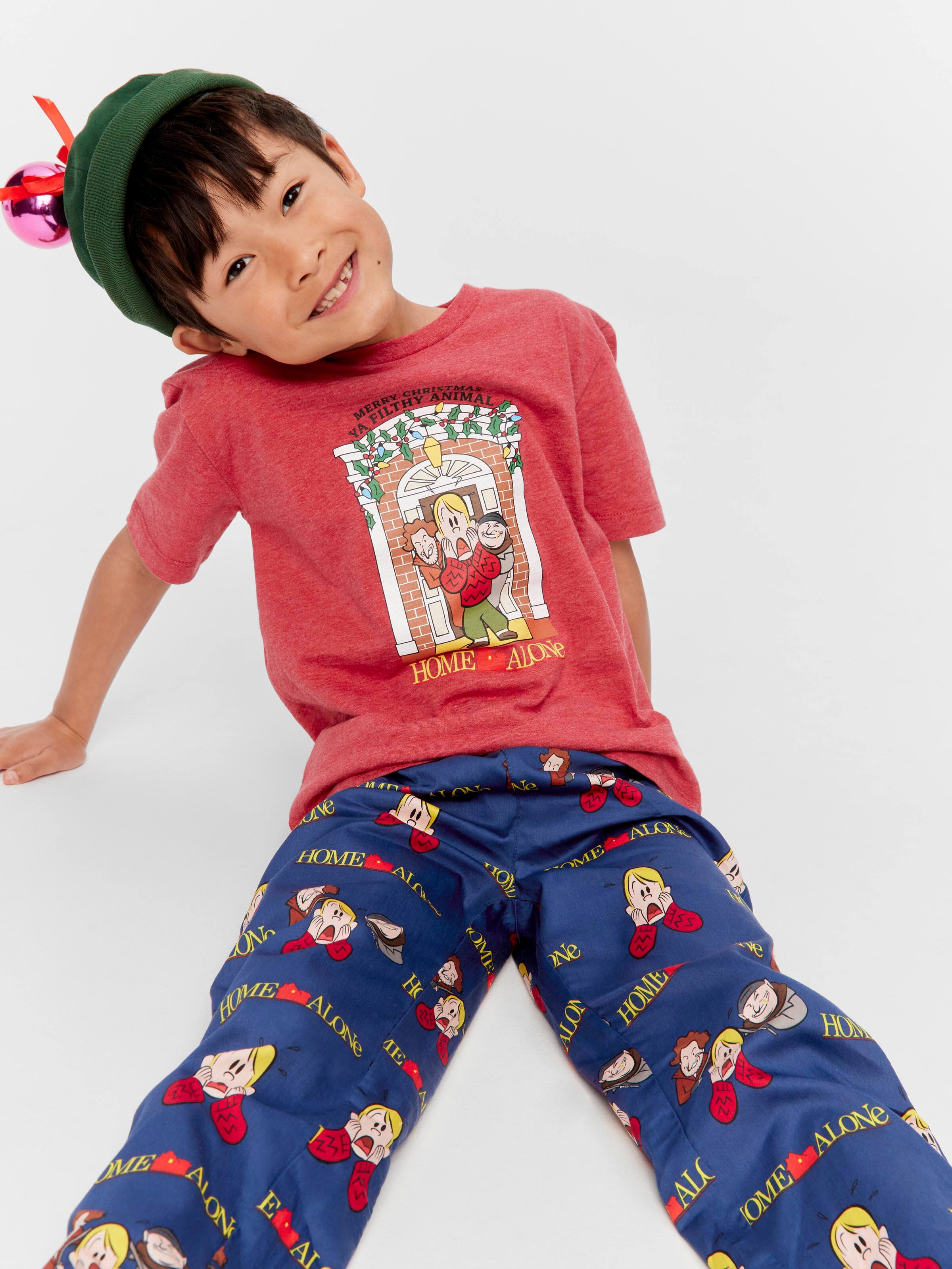 Jnr Boys Home Alone 100% Cotton Pj Set