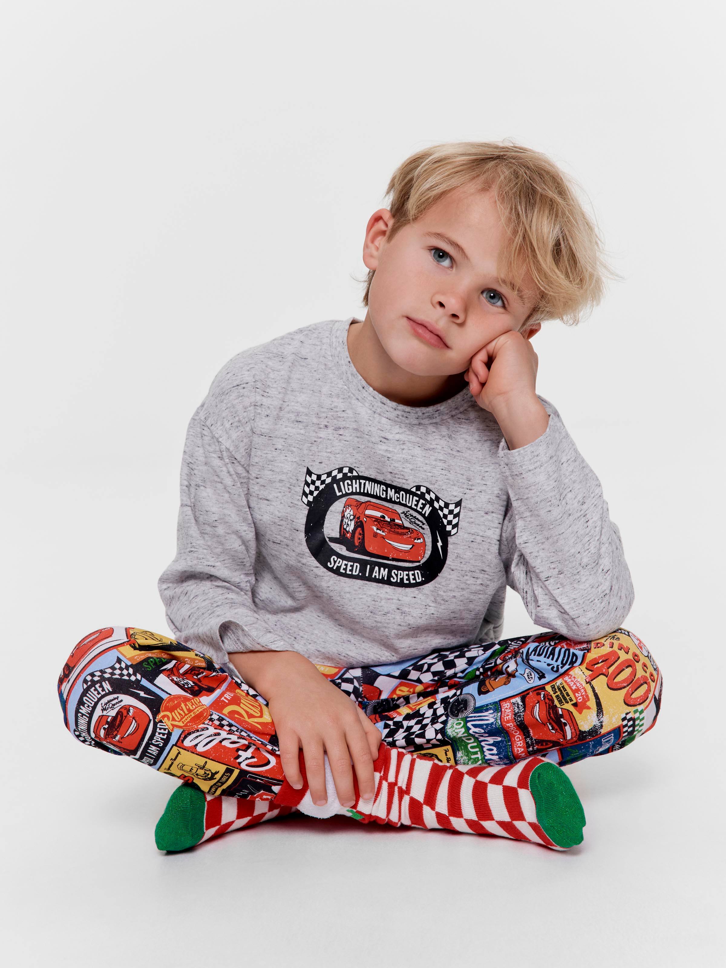 Jnr Boys Disney Cars Long Pj Set