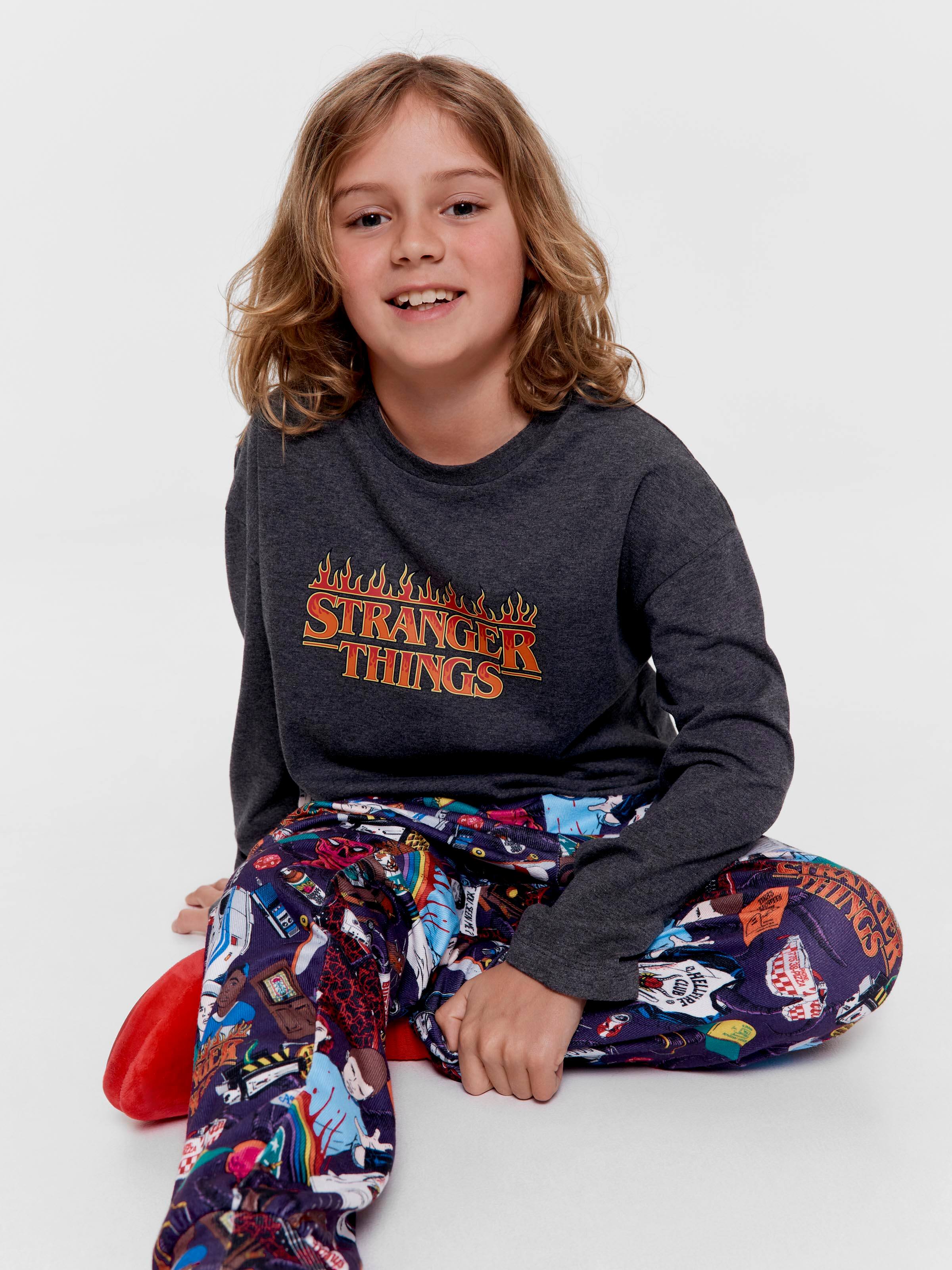 Boys Stranger Things Long Pj Set