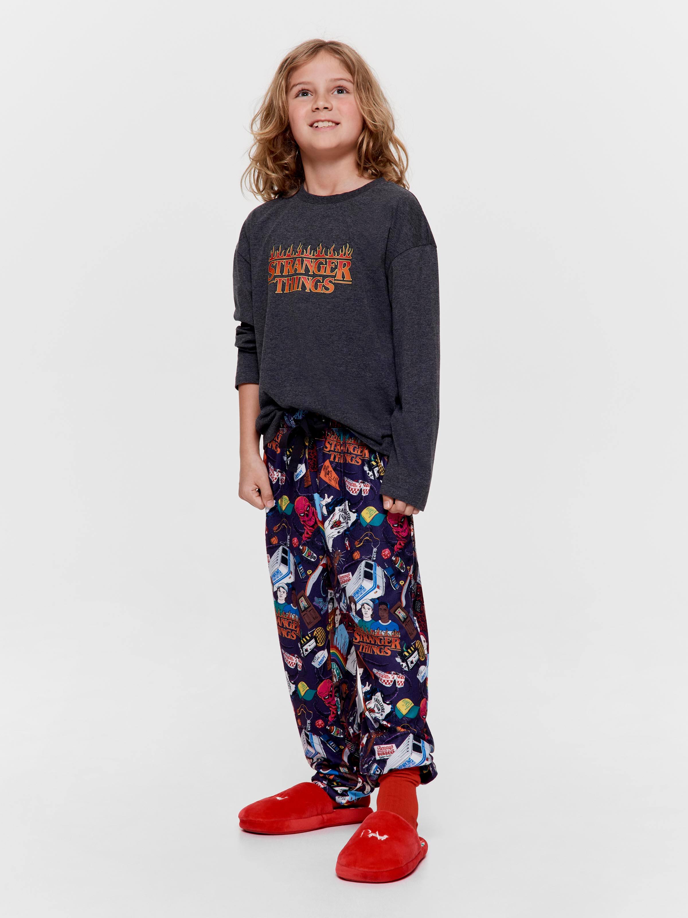 Boys Stranger Things Long Pj Set