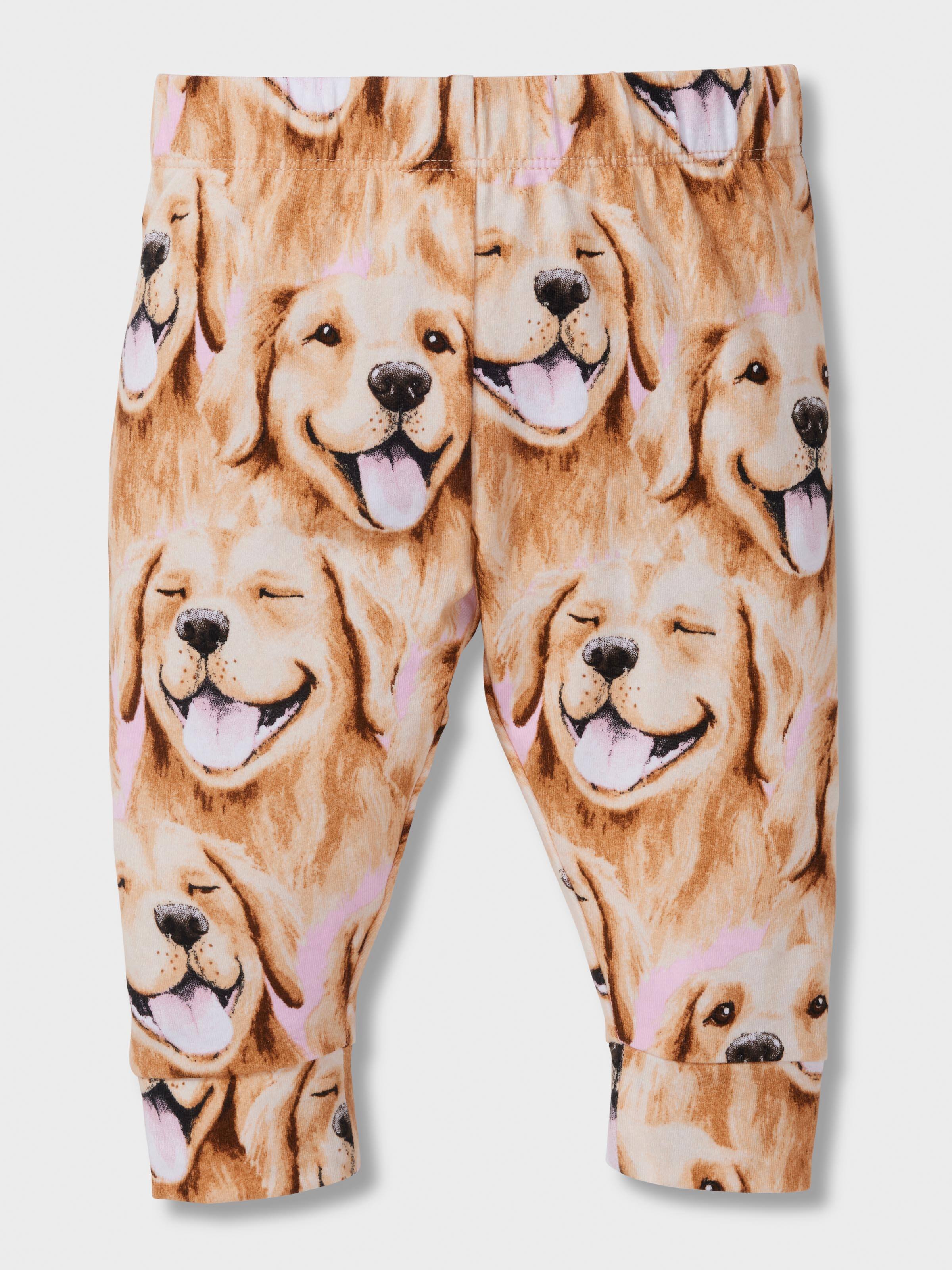 Baby Girl Golden Retriever Long Pj Set