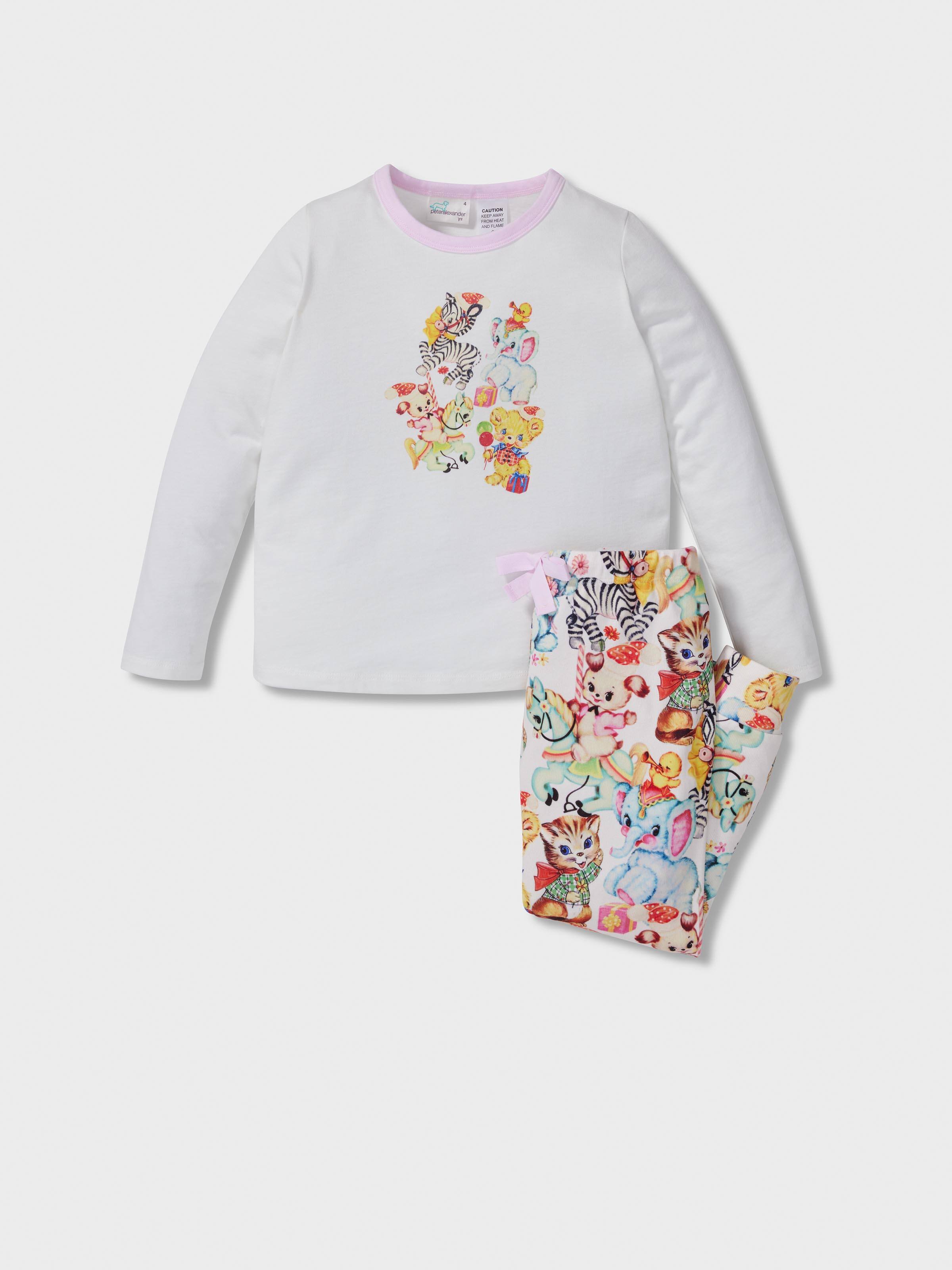Jnr Girls Vintage Toys Long Pj Set