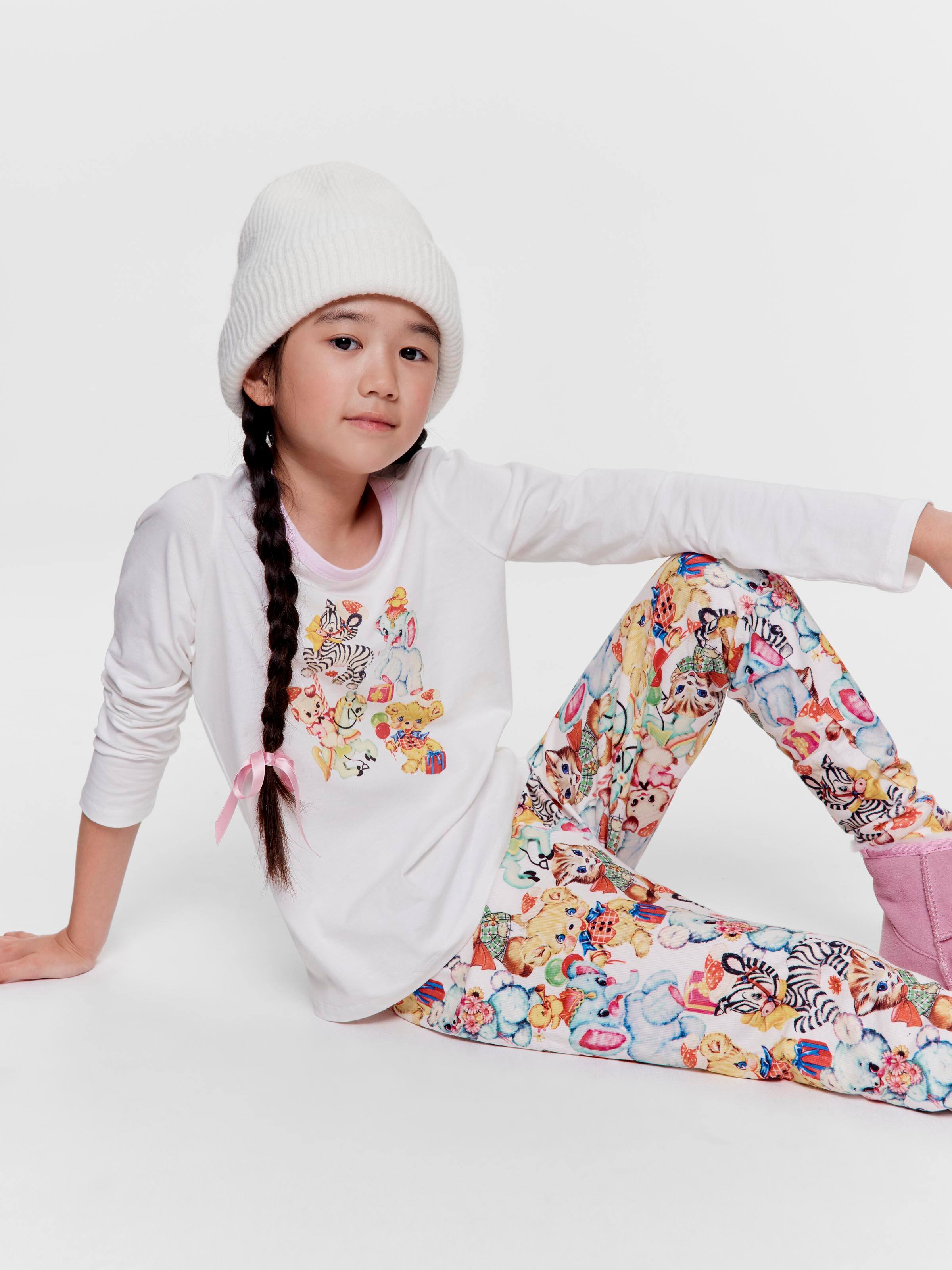 Girls Vintage Toys Long Pj Set