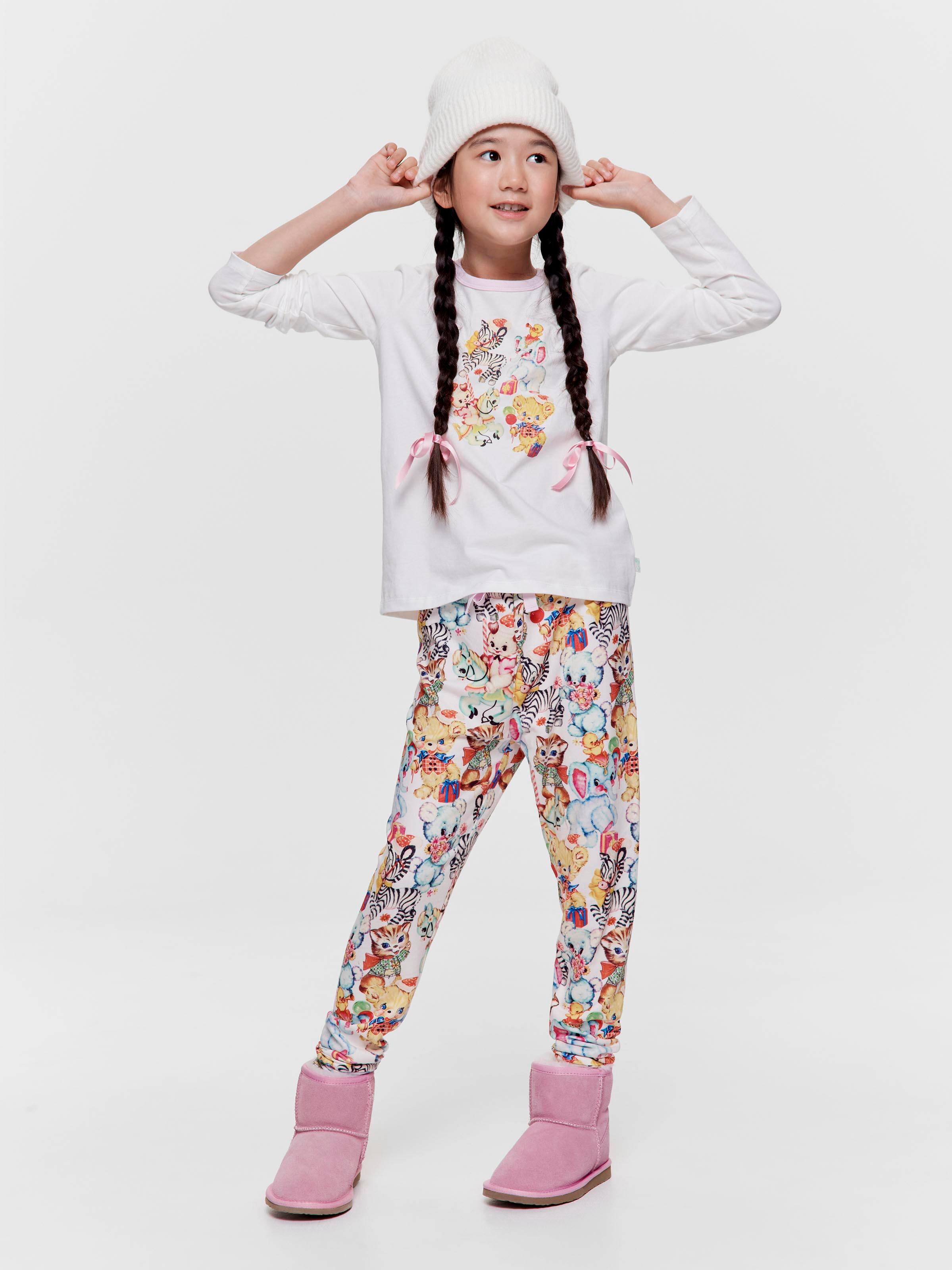 Girls Vintage Toys Long Pj Set