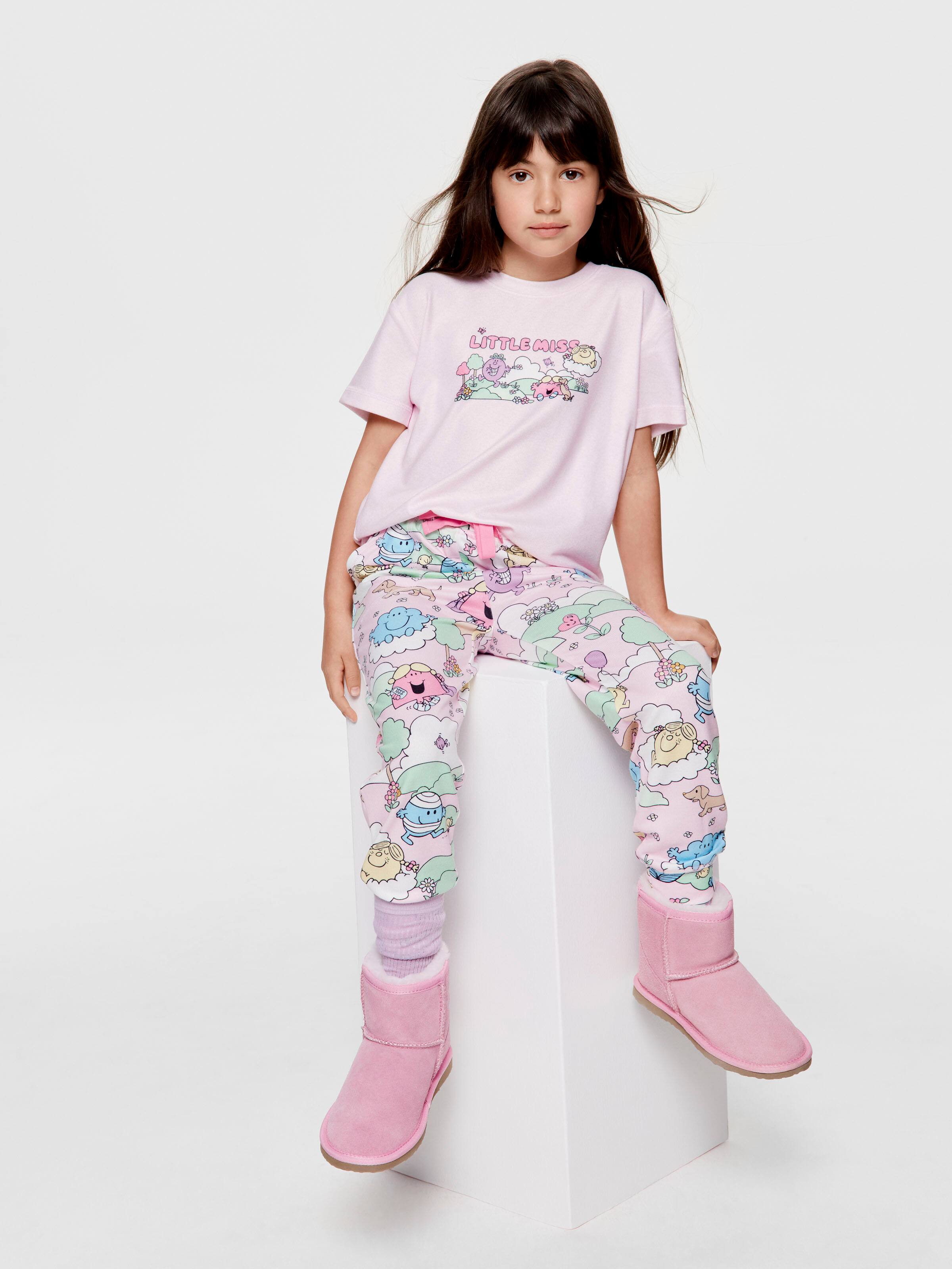Jnr Girls Little Miss Plush Long Pj Set