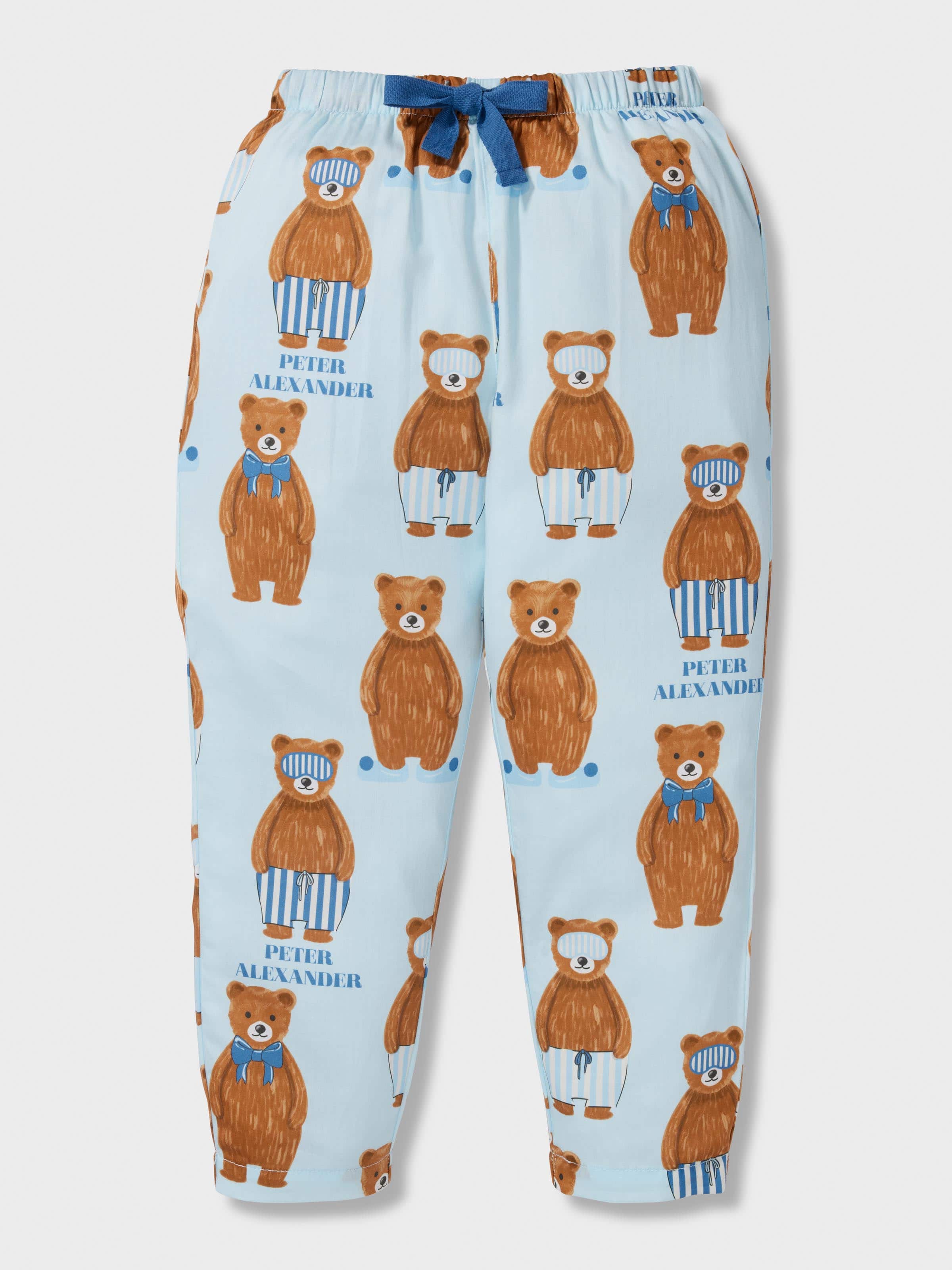 Boys Bear Cub 100% Cotton Long Pj Set