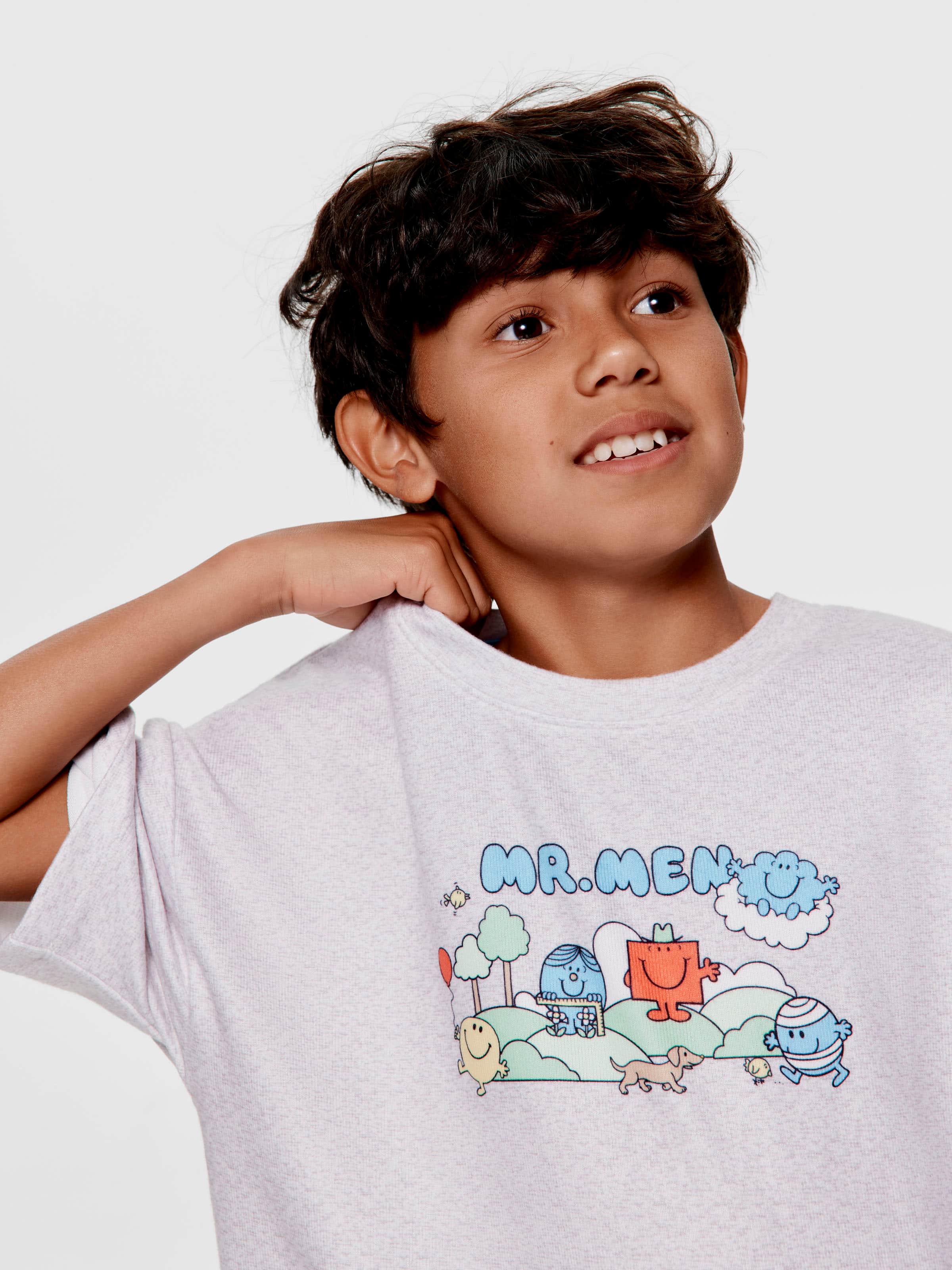 Boys Mr Men Plush Long Pj Set