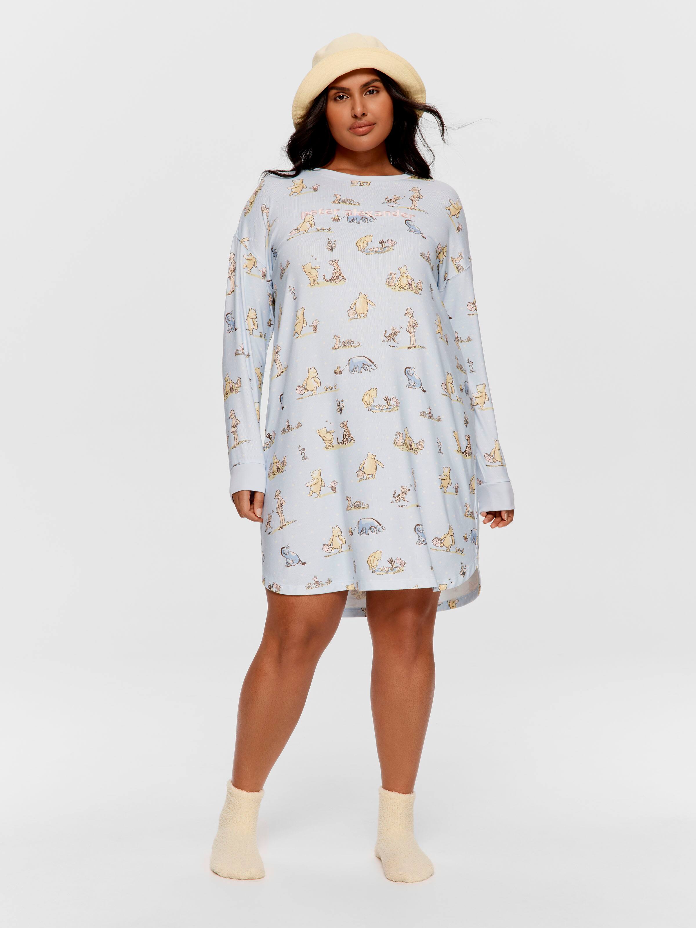 P.A. Plus Winnie The Pooh Plush Long Sleeve Nightdress