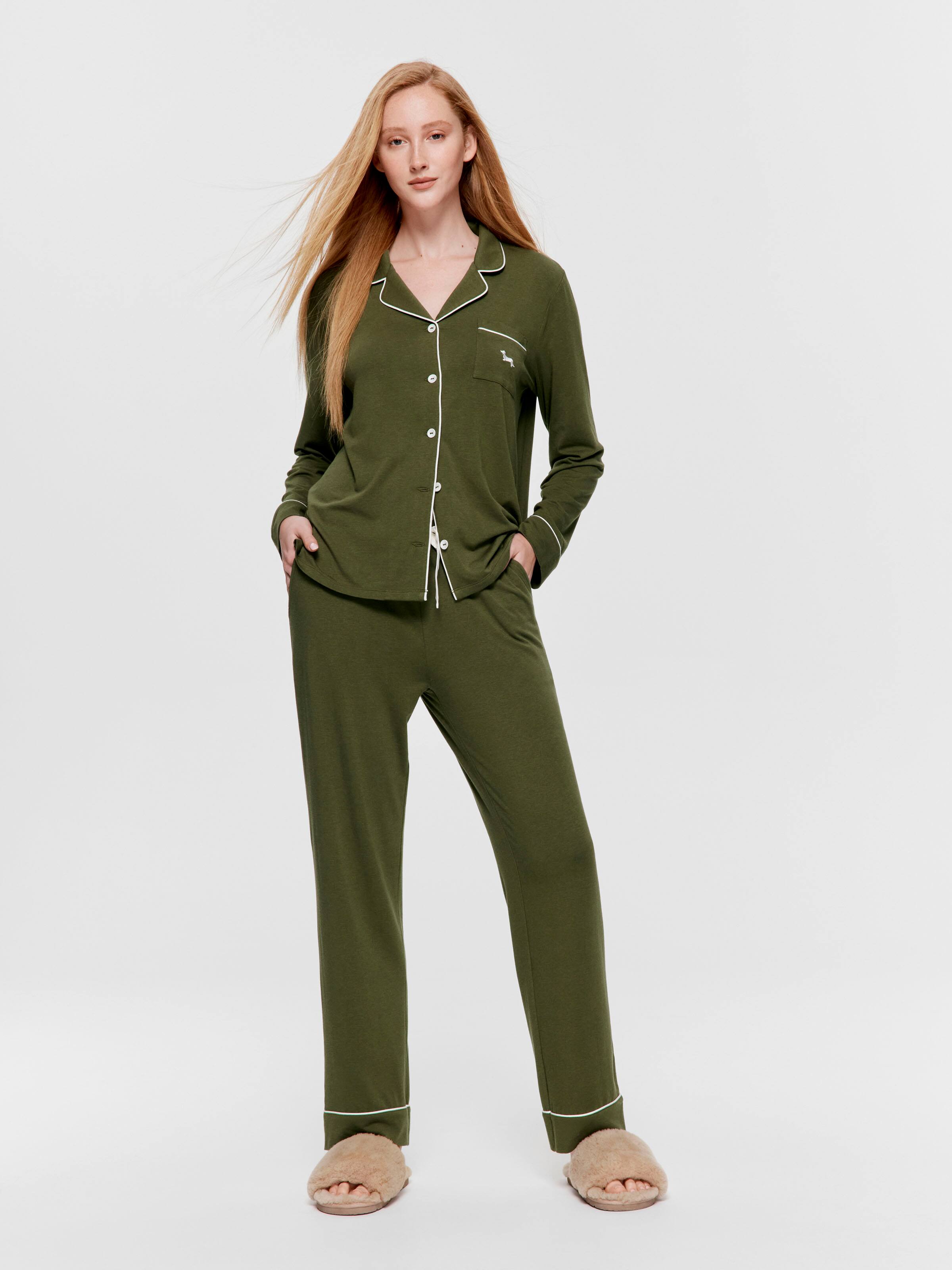 Green Bamboo Jersey Pj Bottom