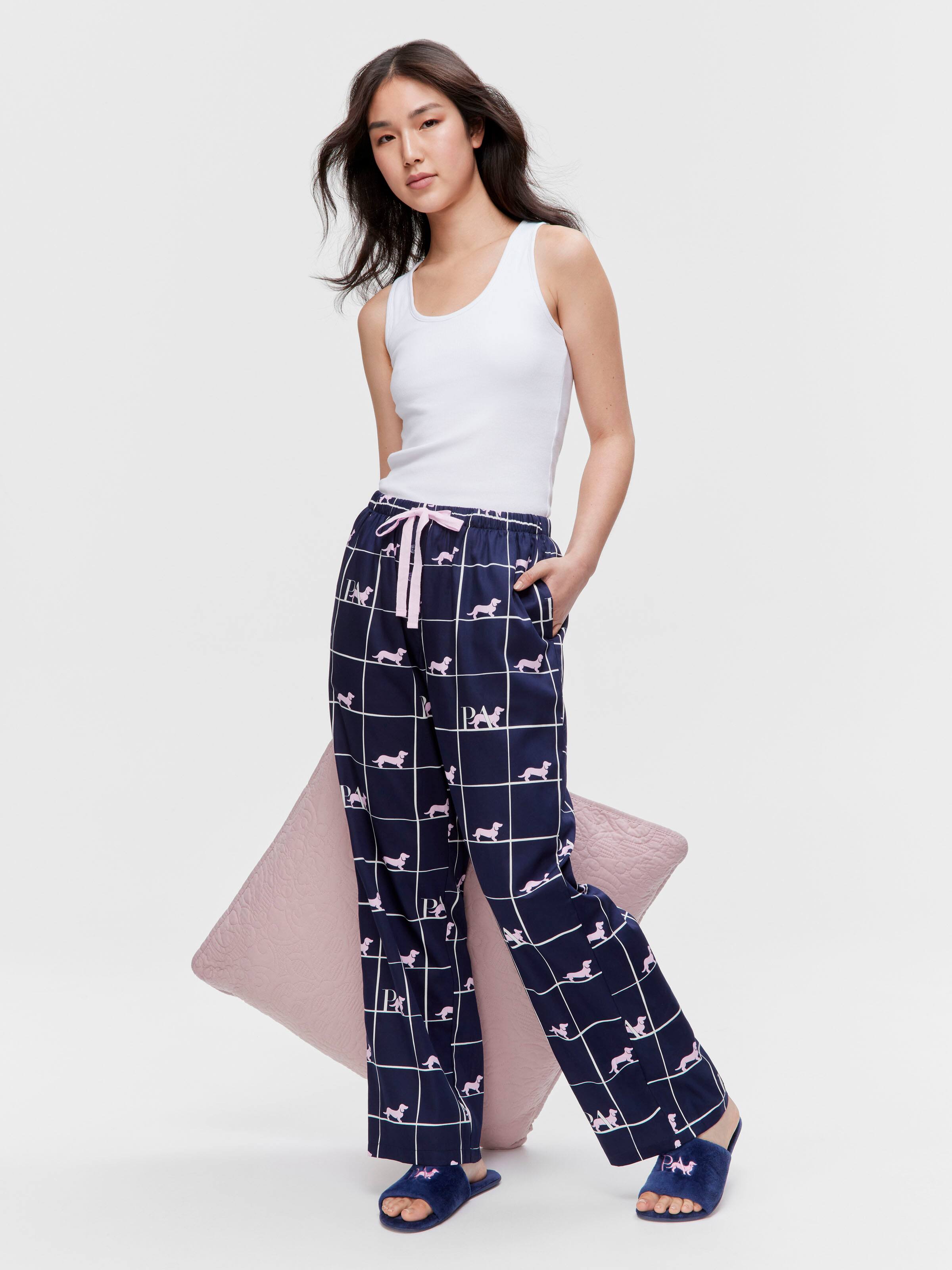 P.A. Logo 100% Cotton Sateen Pj Bottom