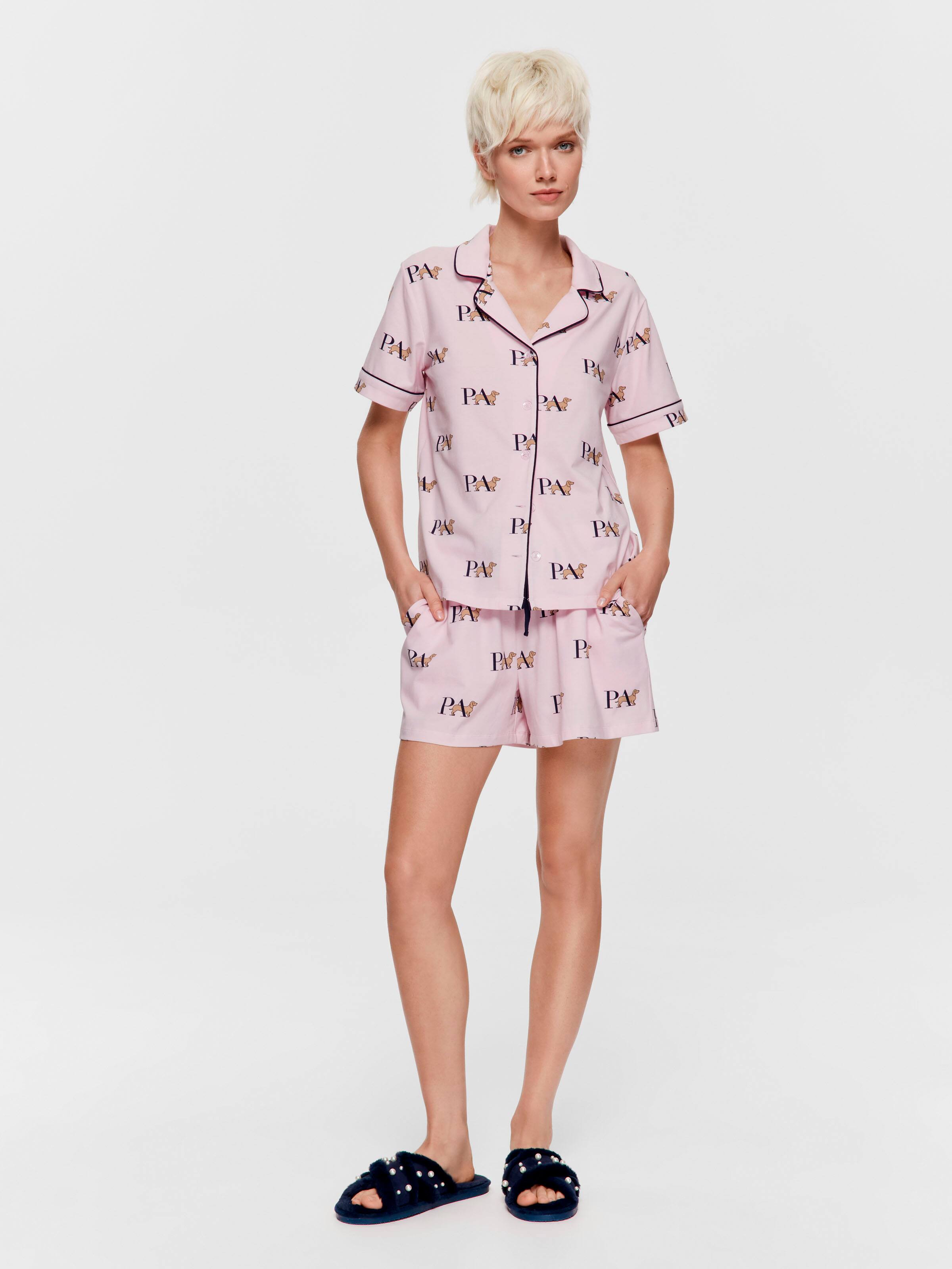 P.A. Logo Shortie Pj Set