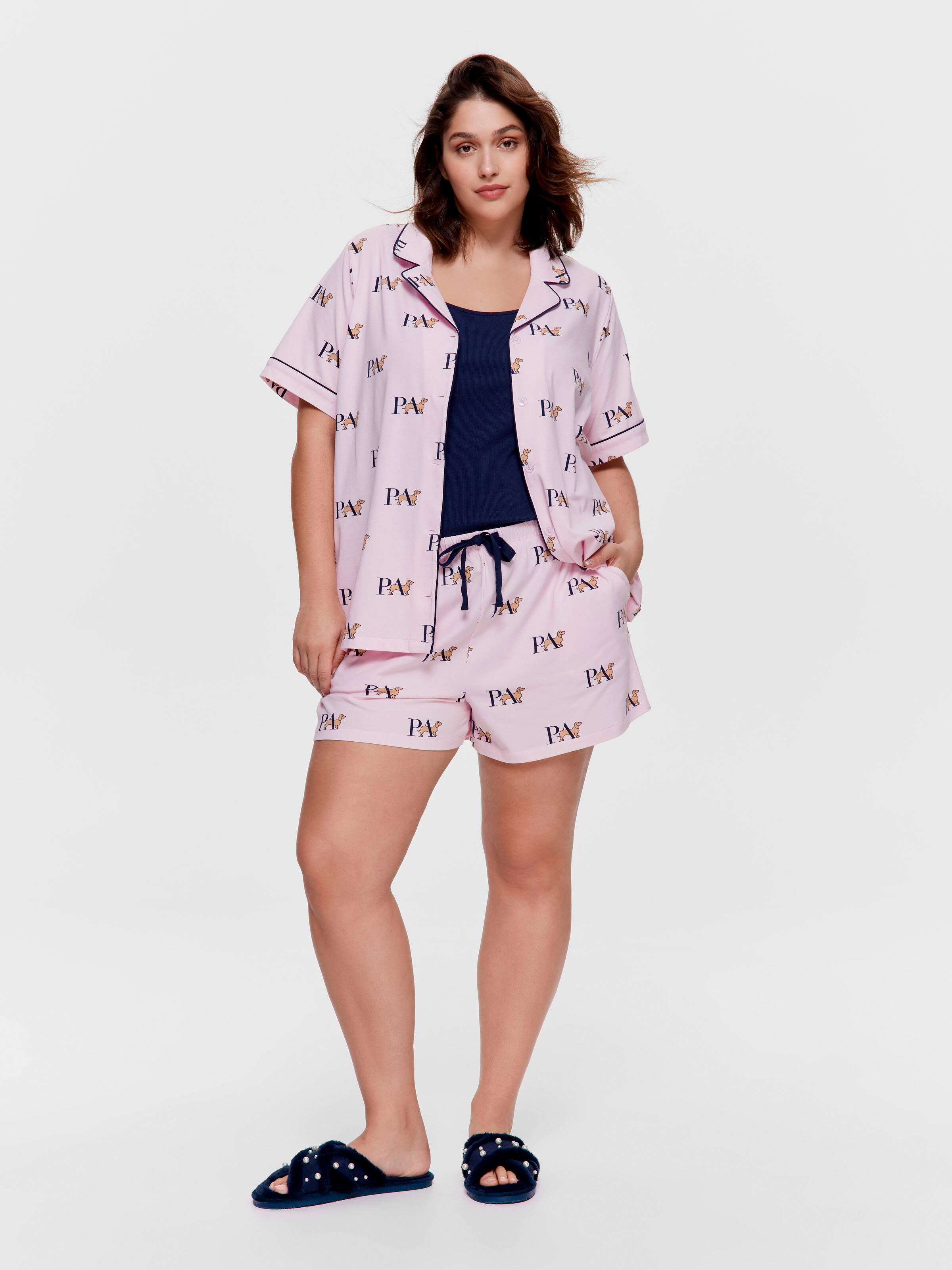 P.A. Plus Logo Shortie Pj Set