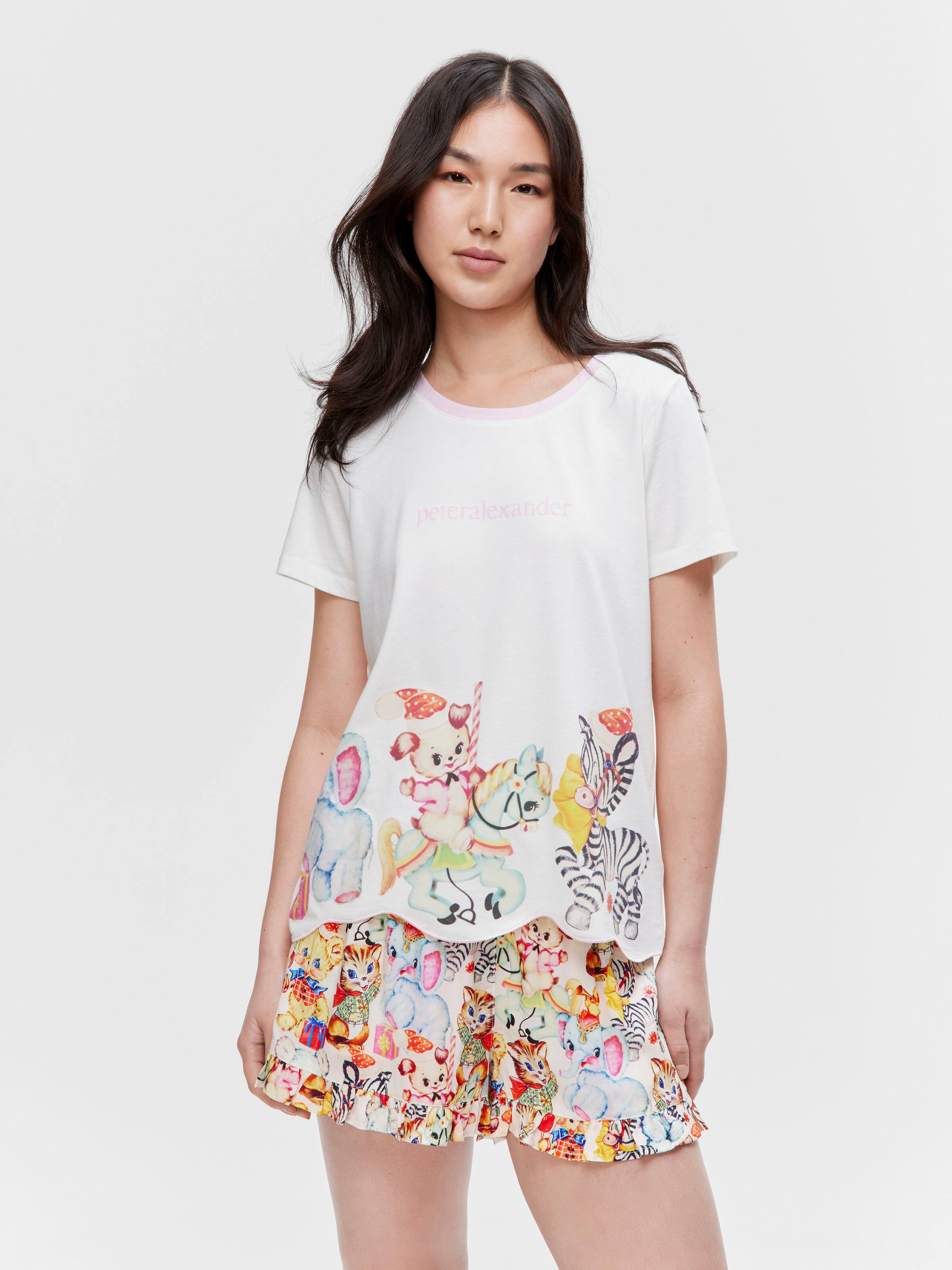 Vintage Animals Pj Top