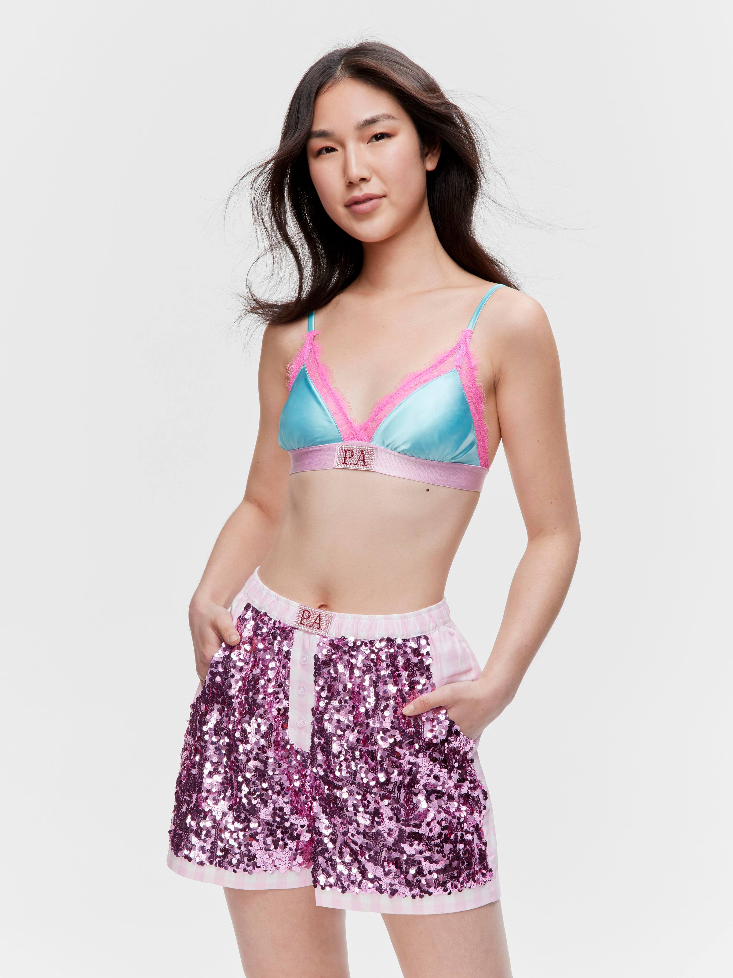 Sparkly 100% Cotton Sateen Pj Short