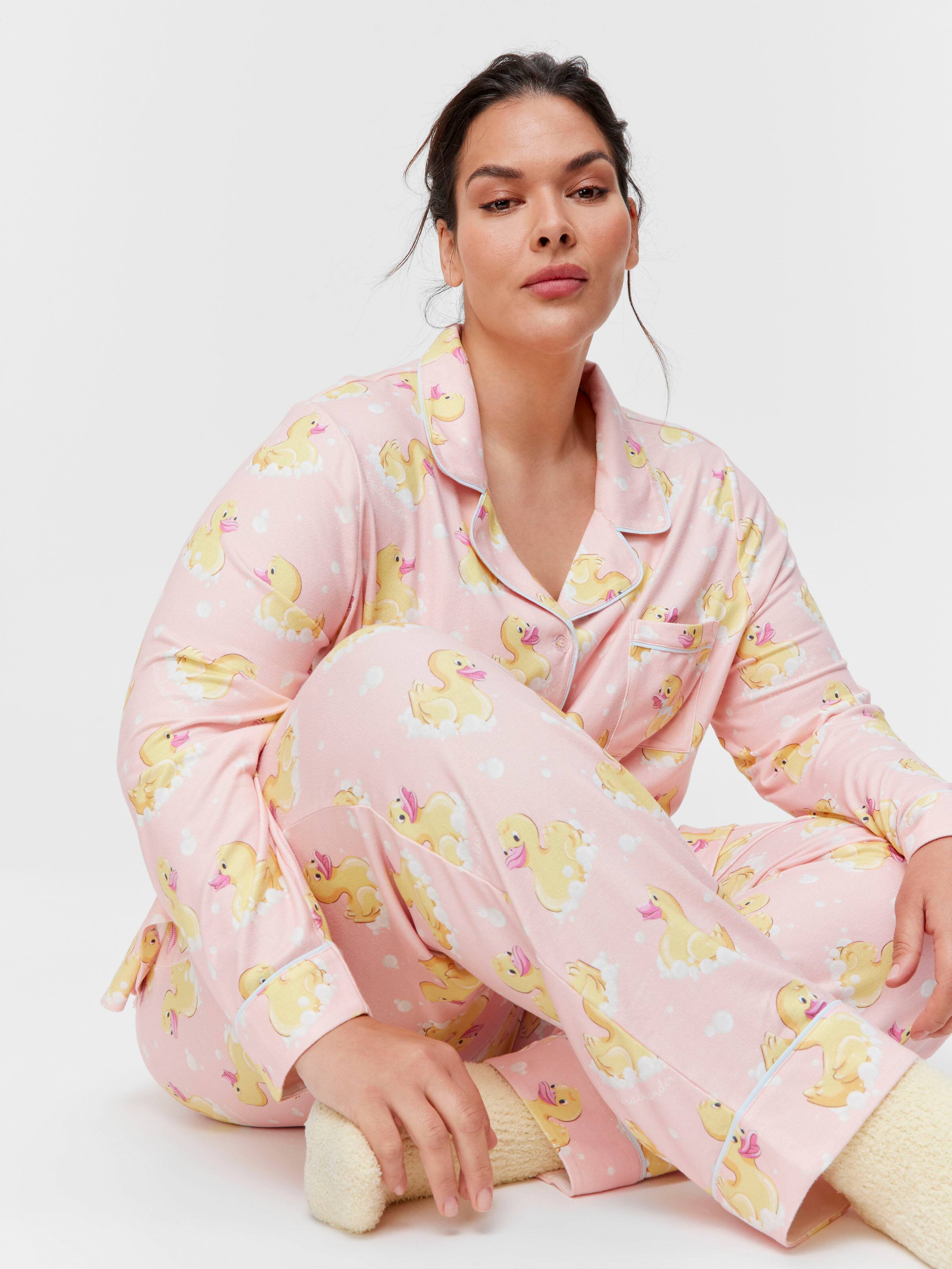 P.A. Plus Rubber Duck Plush Pj Set