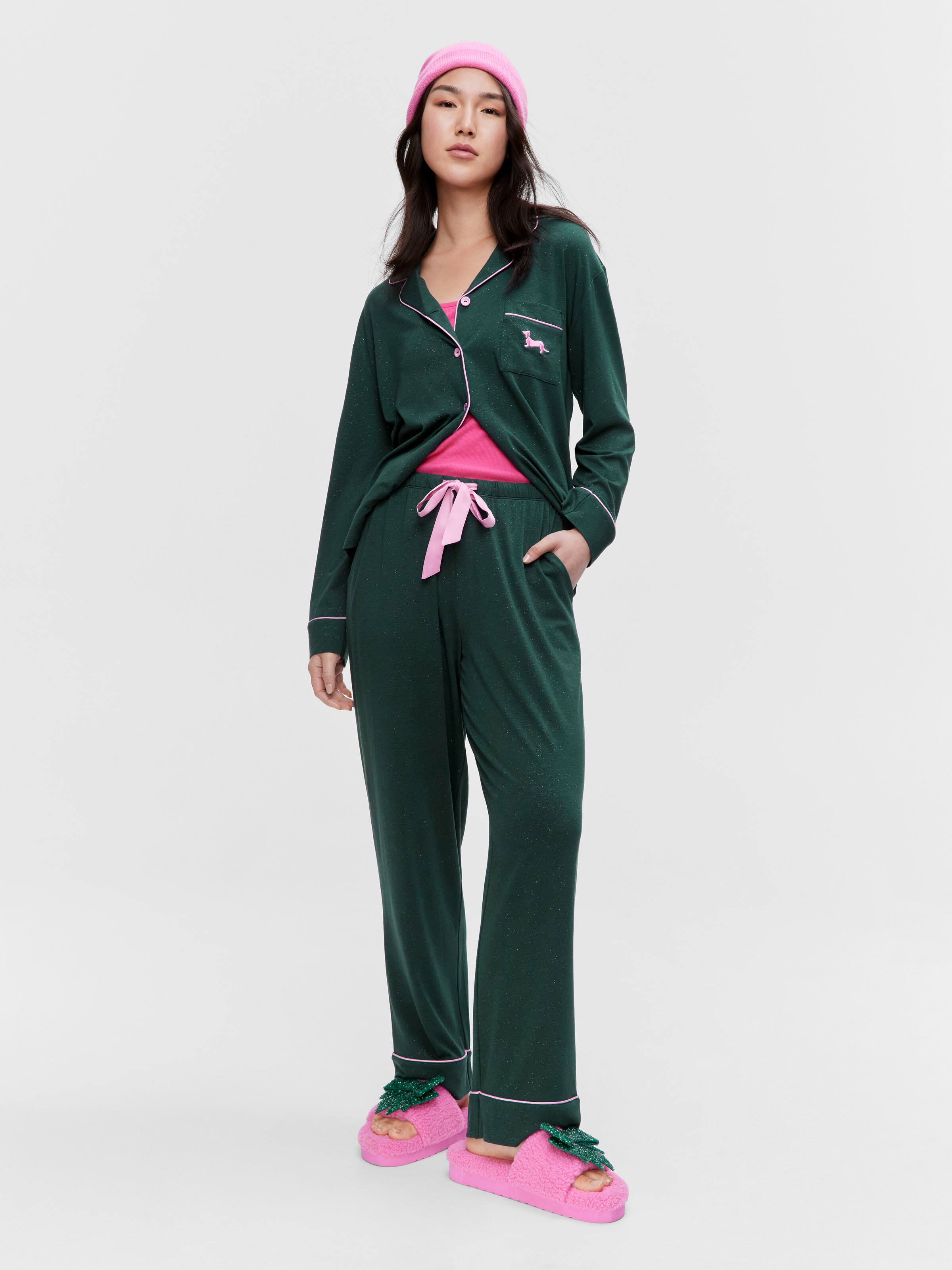 Glitter Bamboo Jersey Pj Set